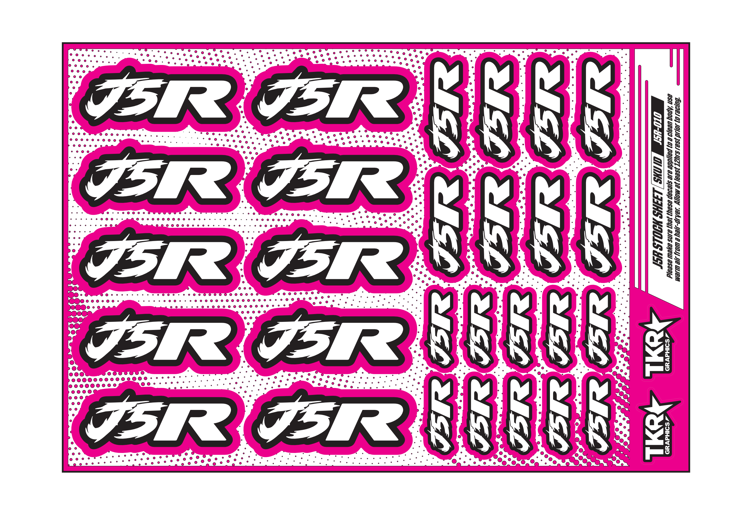 J5R A5 STOCK SHEET