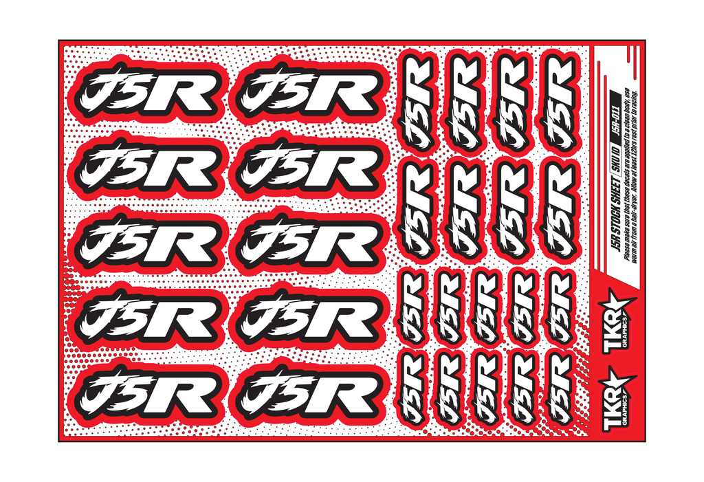 J5R A5 STOCK SHEET