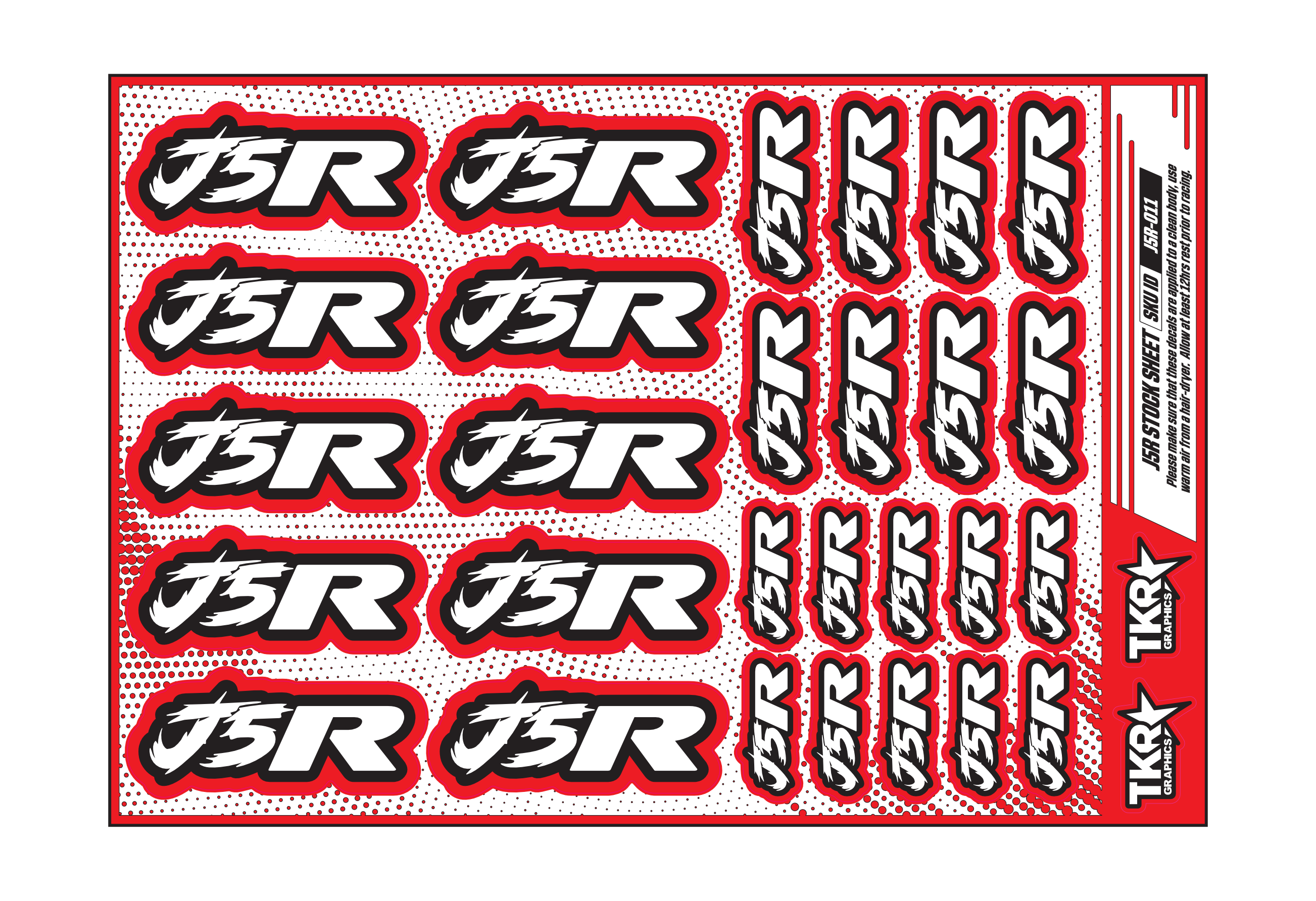 J5R A5 STOCK SHEET