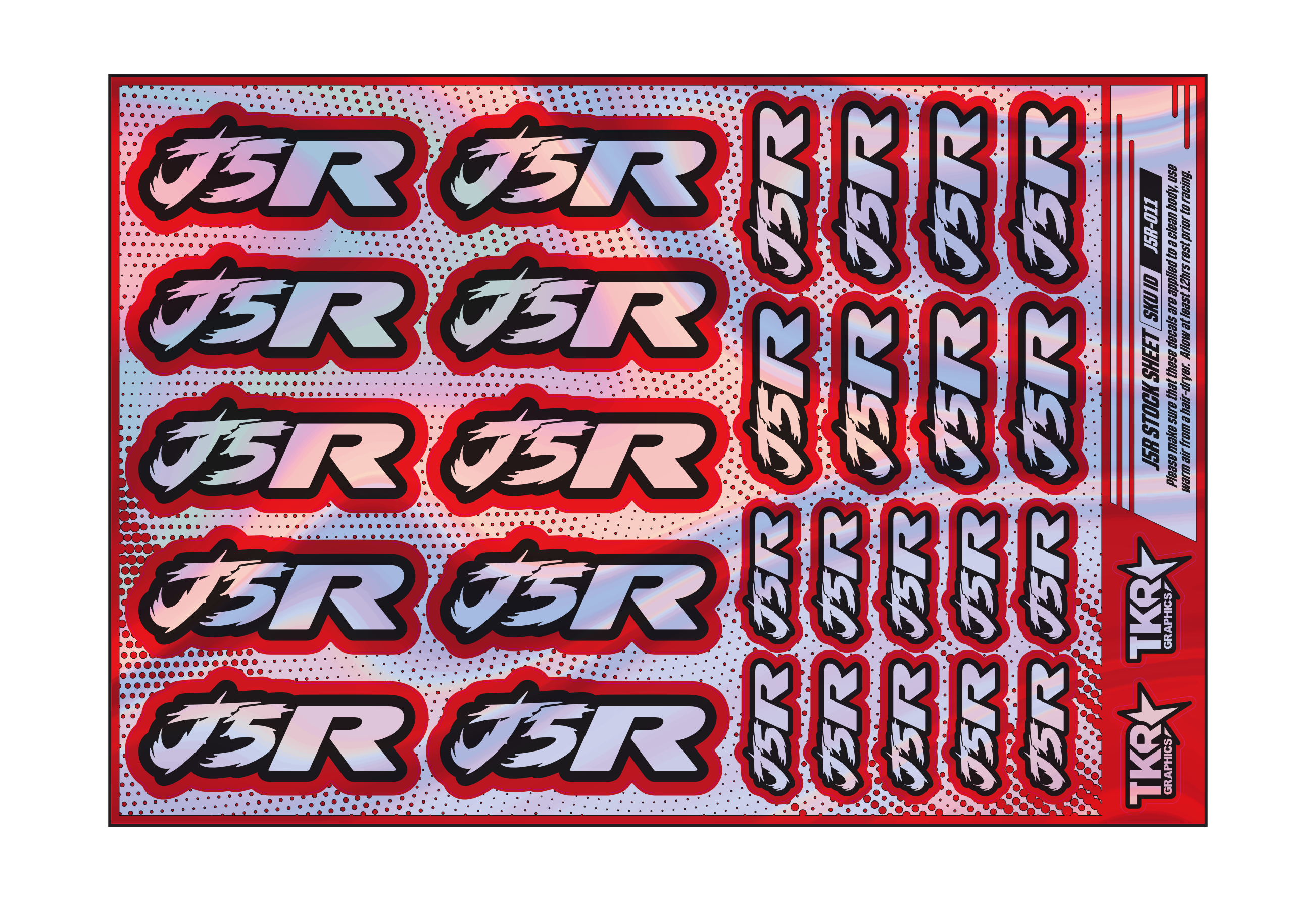 HOLOGRAPHIC J5R A5 STOCK SHEET