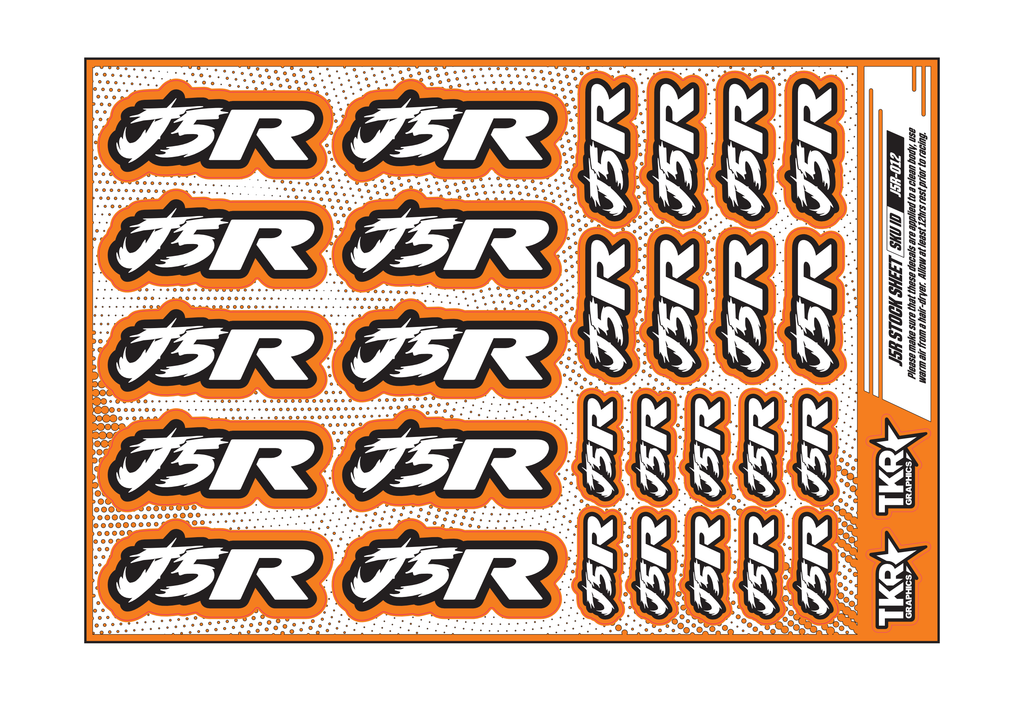 J5R A5 STOCK SHEET