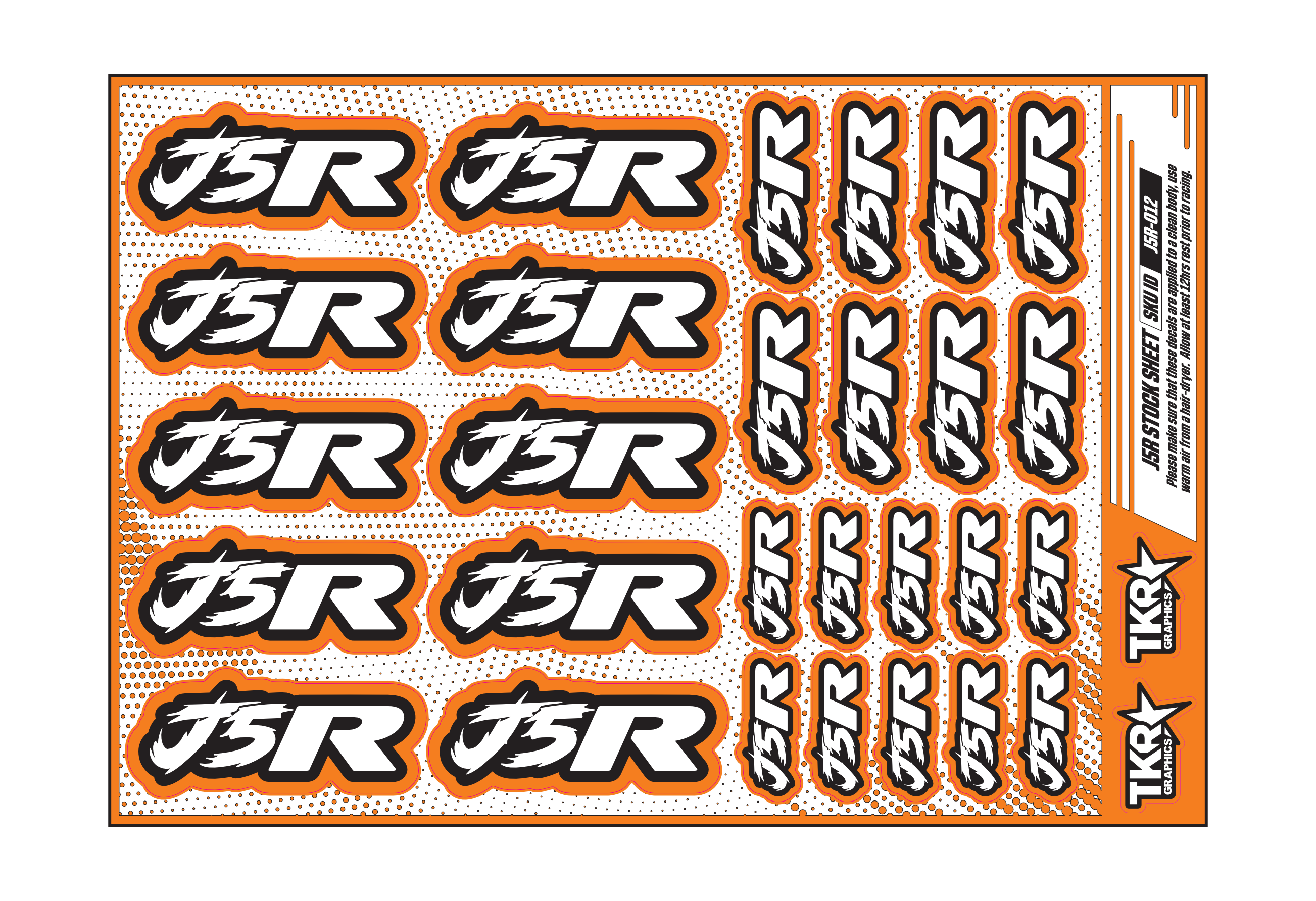 J5R A5 STOCK SHEET