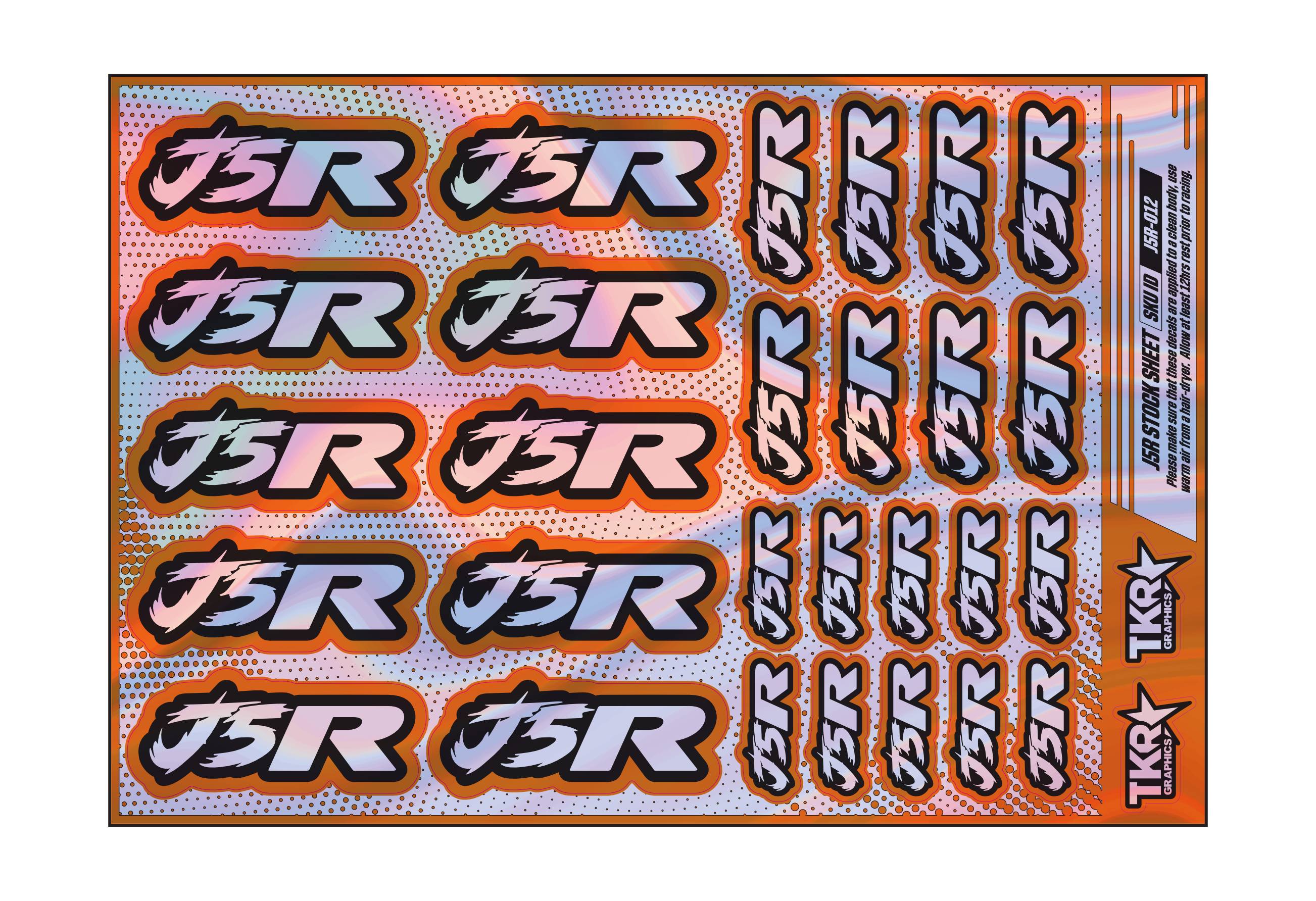 HOLOGRAPHIC J5R A5 STOCK SHEET