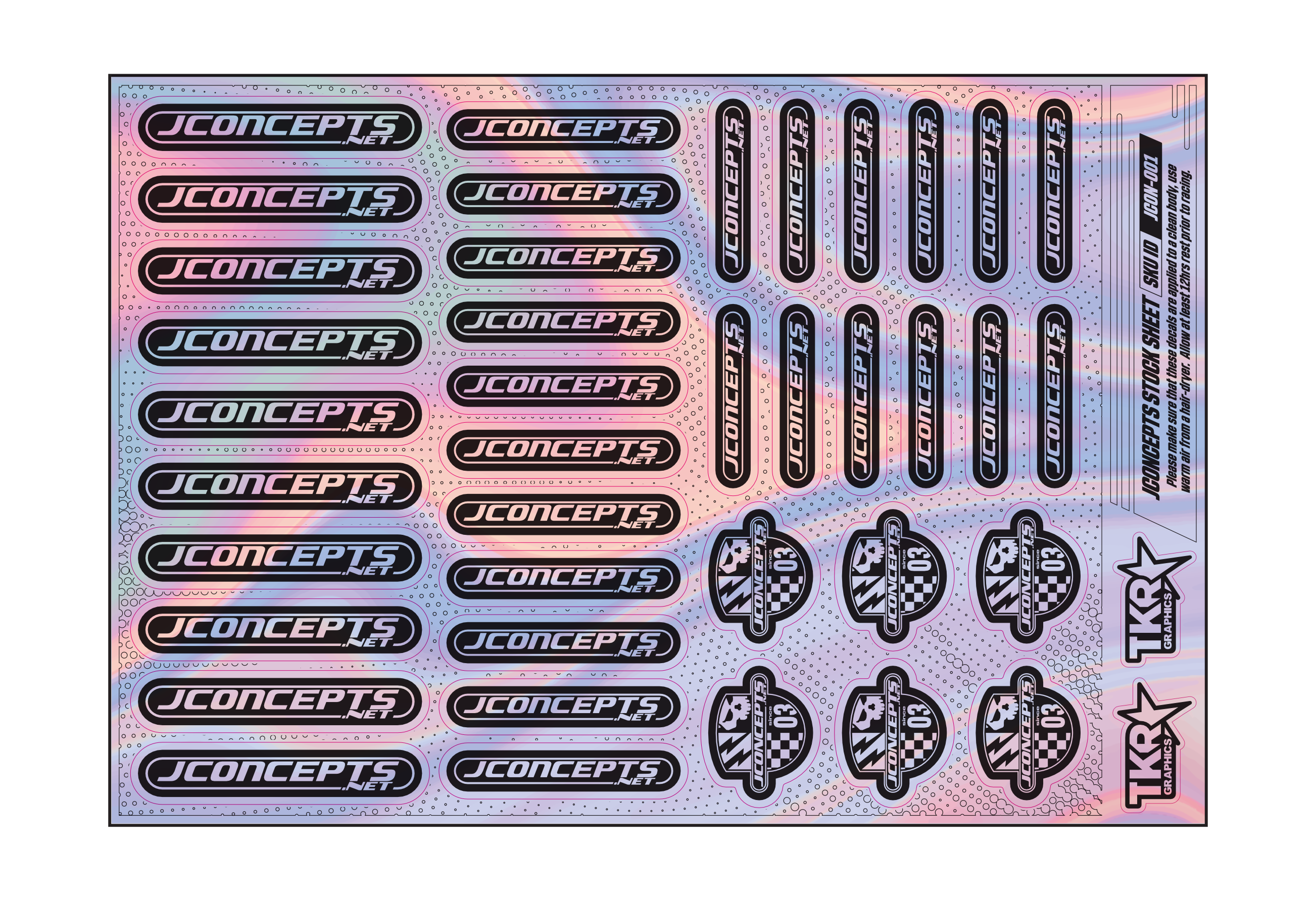 HOLOGRAPHIC JCONCEPTS A5 STOCK SHEET