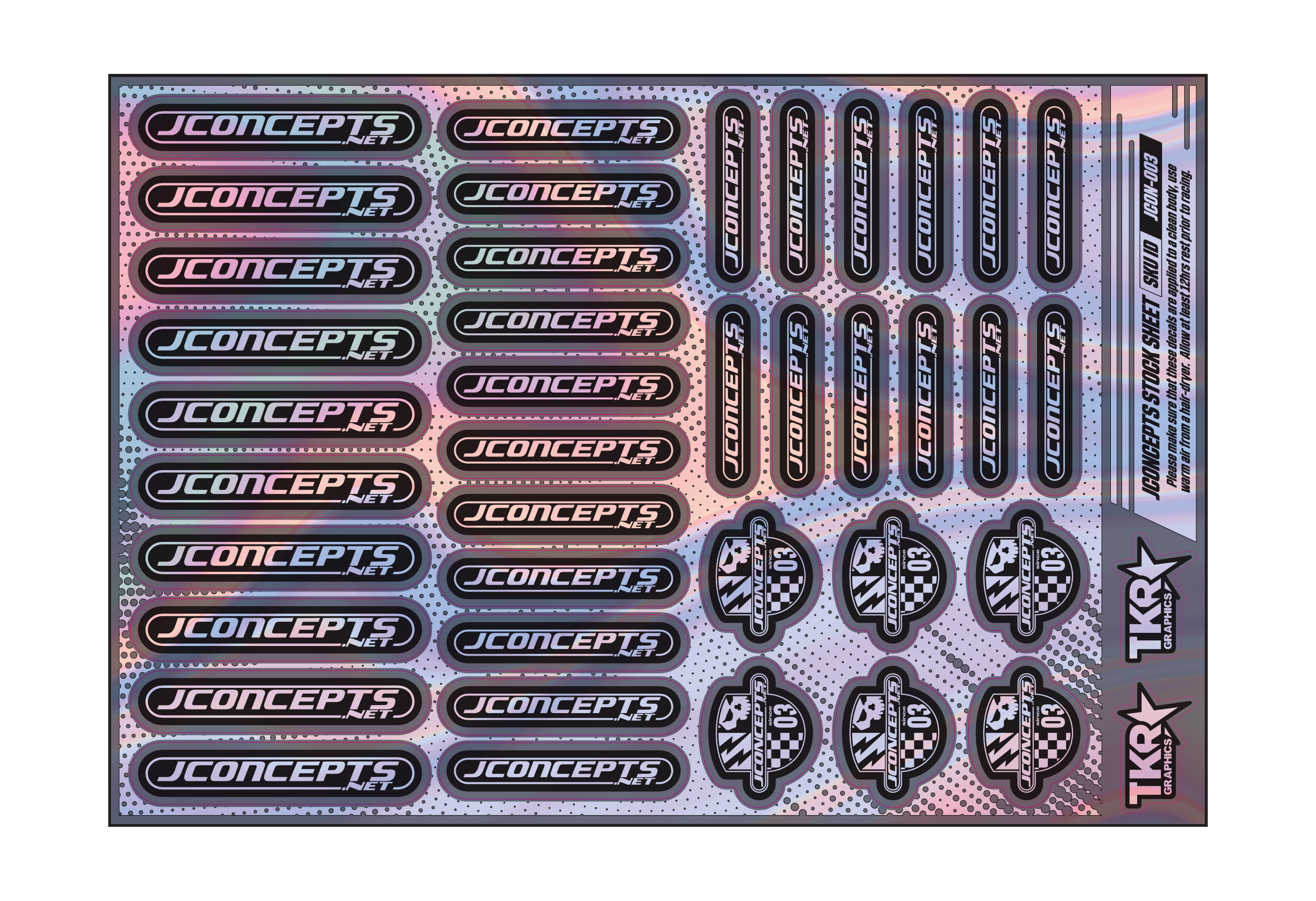 HOLOGRAPHIC JCONCEPTS A5 STOCK SHEET