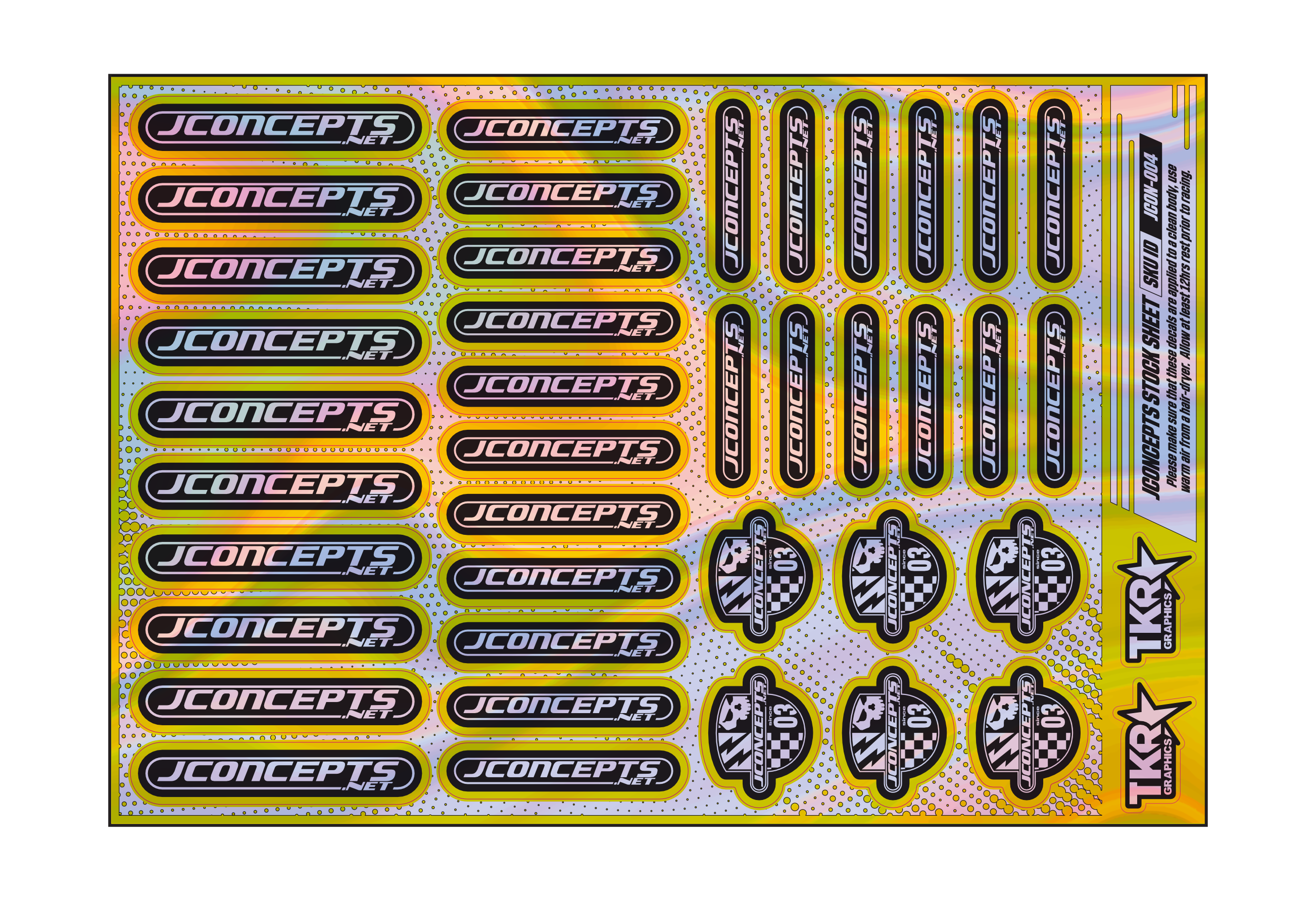 HOLOGRAPHIC JCONCEPTS A5 STOCK SHEET