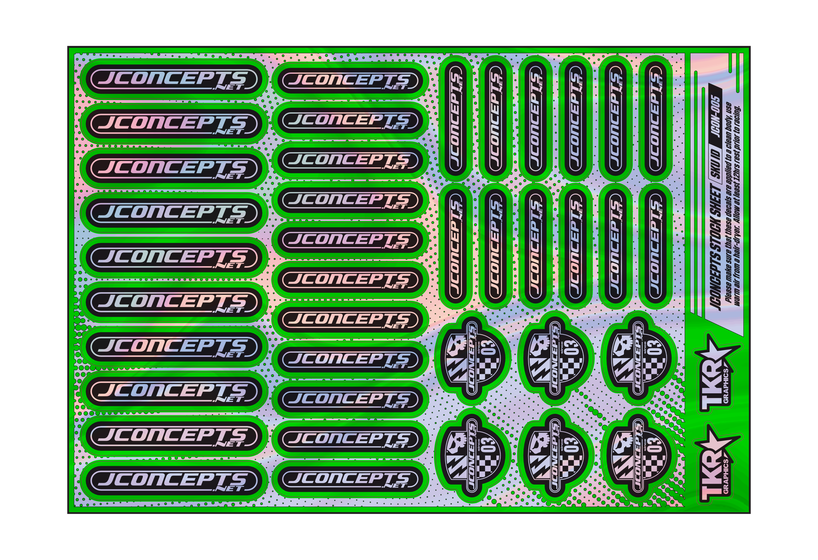 HOLOGRAPHIC JCONCEPTS A5 STOCK SHEET