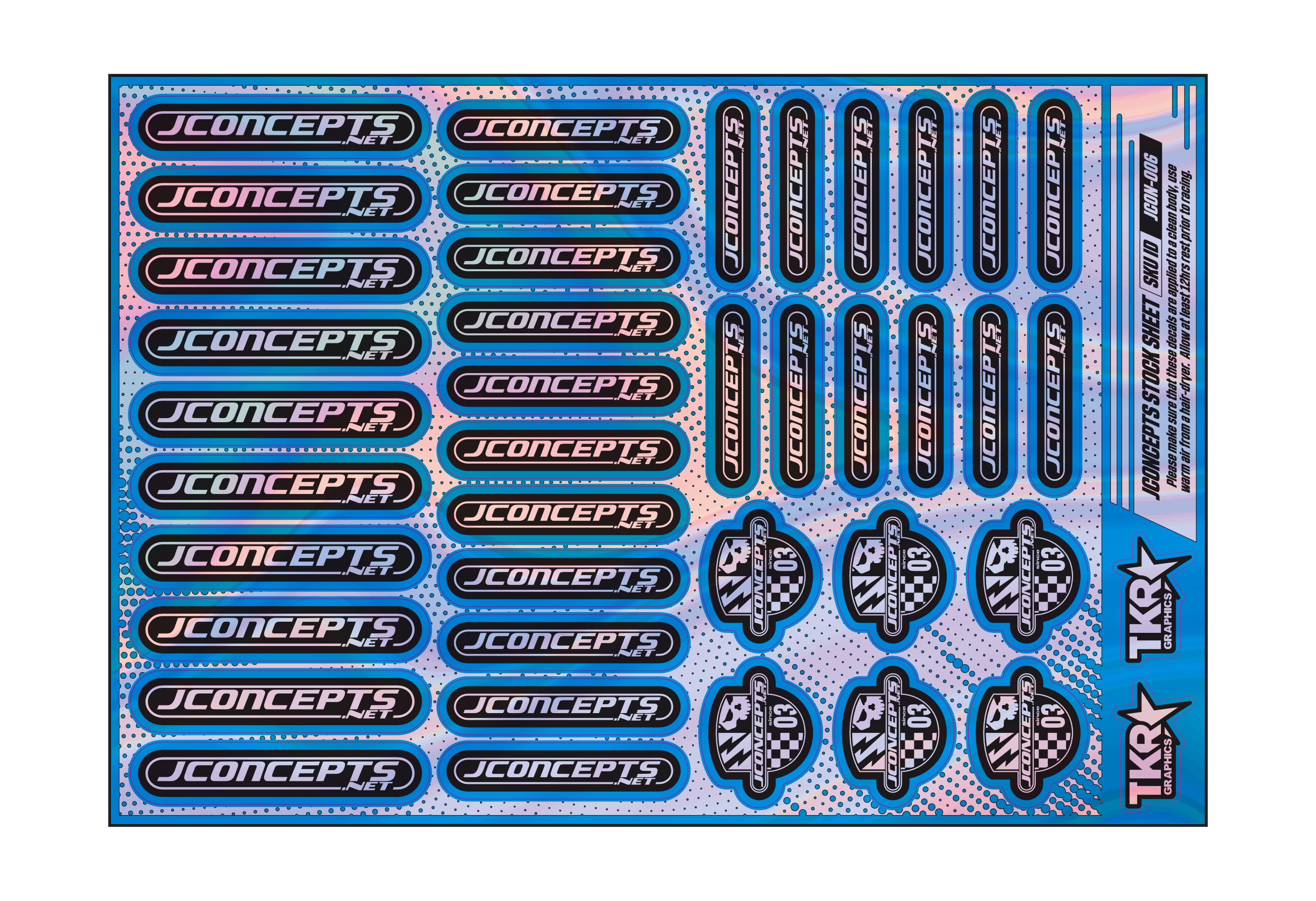 HOLOGRAPHIC JCONCEPTS A5 STOCK SHEET