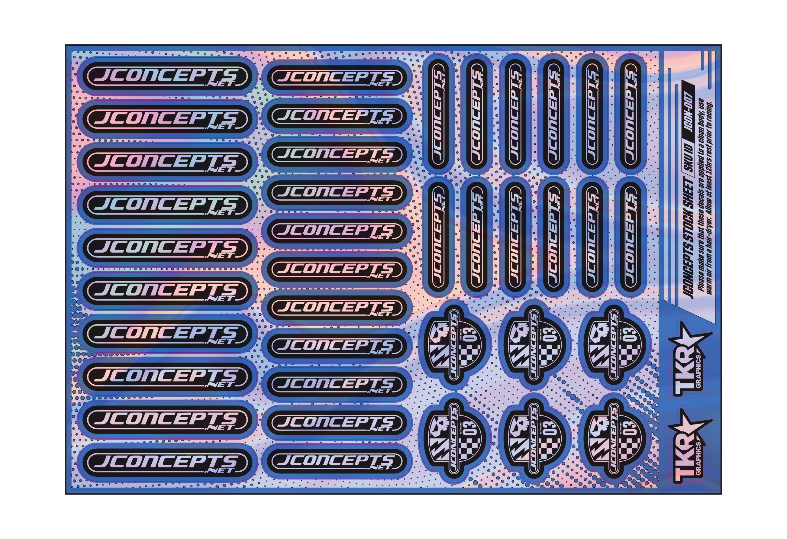 HOLOGRAPHIC JCONCEPTS A5 STOCK SHEET