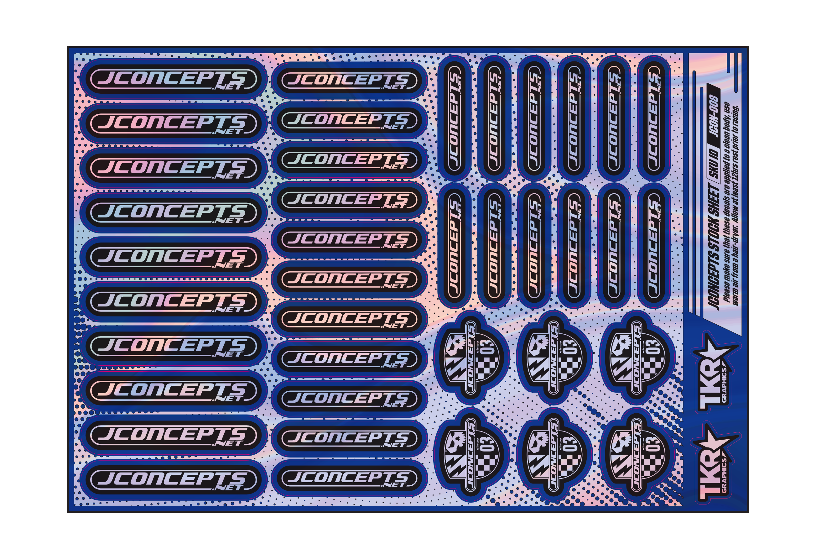 HOLOGRAPHIC JCONCEPTS A5 STOCK SHEET