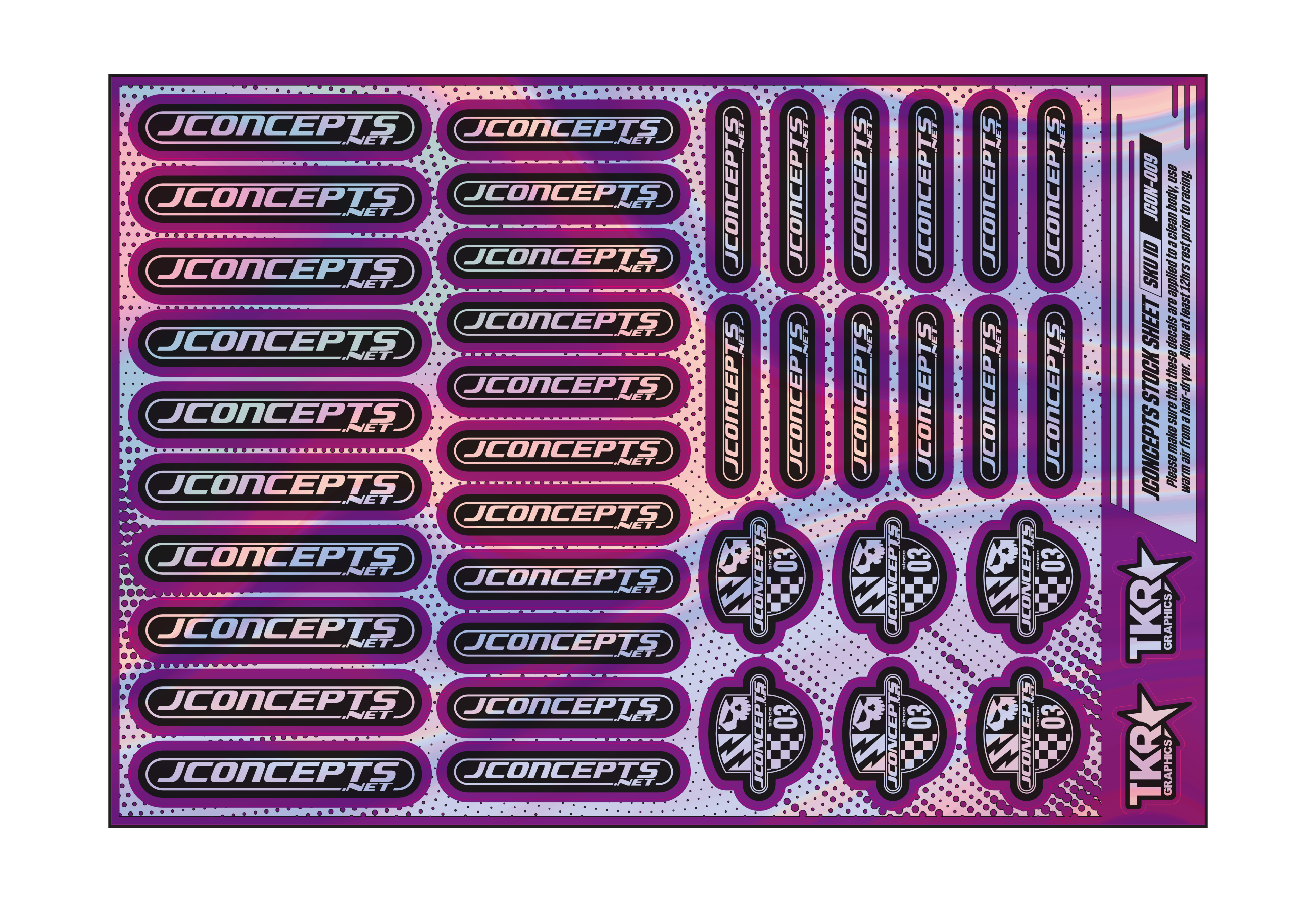 HOLOGRAPHIC JCONCEPTS A5 STOCK SHEET