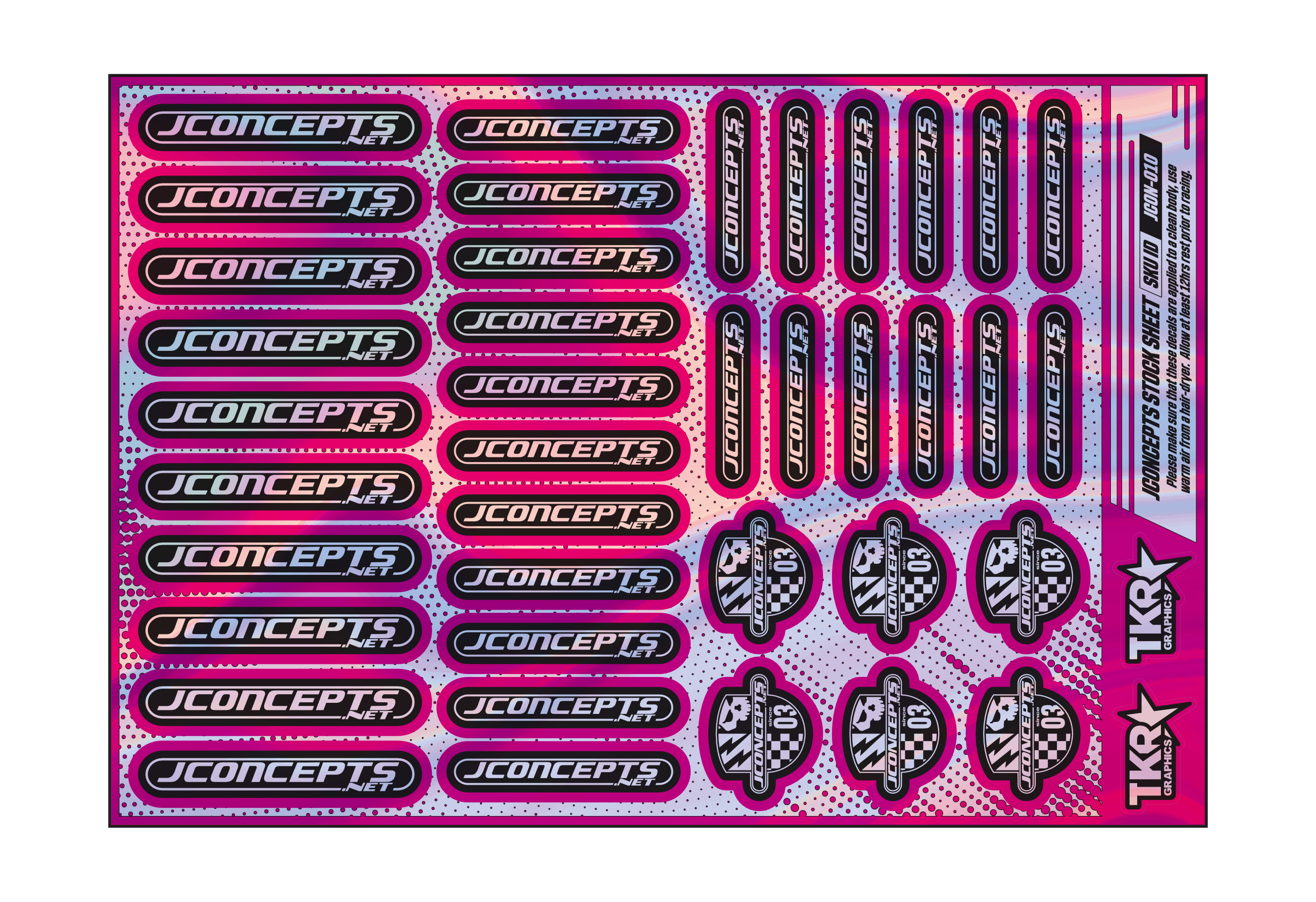 HOLOGRAPHIC JCONCEPTS A5 STOCK SHEET