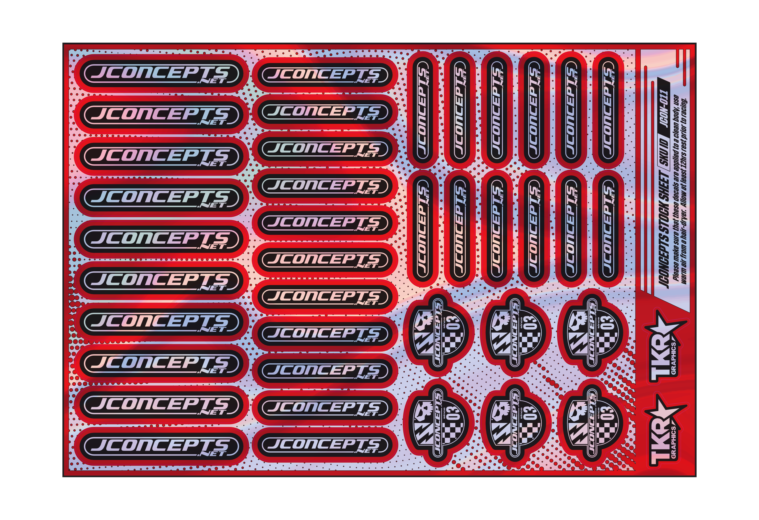 HOLOGRAPHIC JCONCEPTS A5 STOCK SHEET