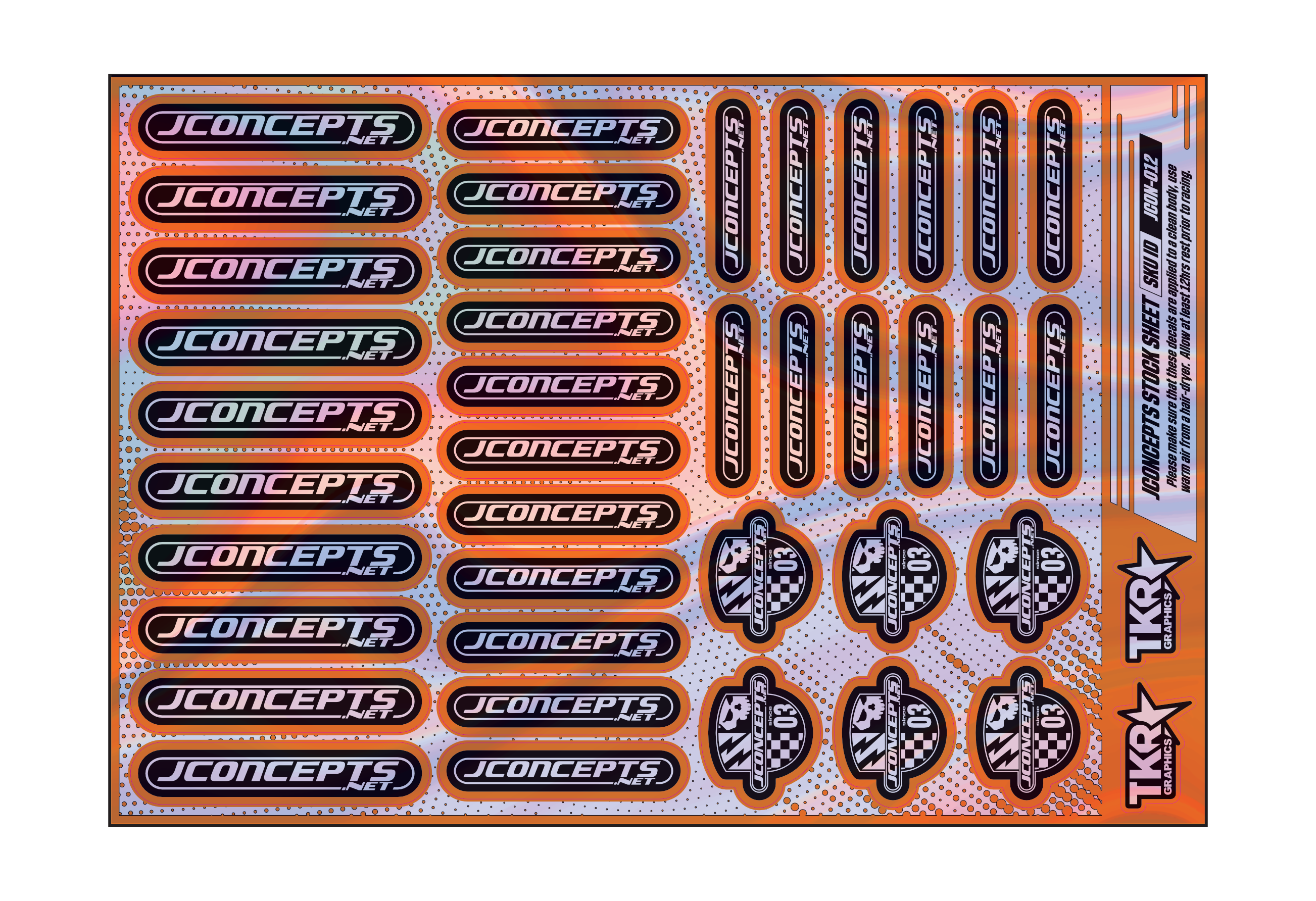 HOLOGRAPHIC JCONCEPTS A5 STOCK SHEET