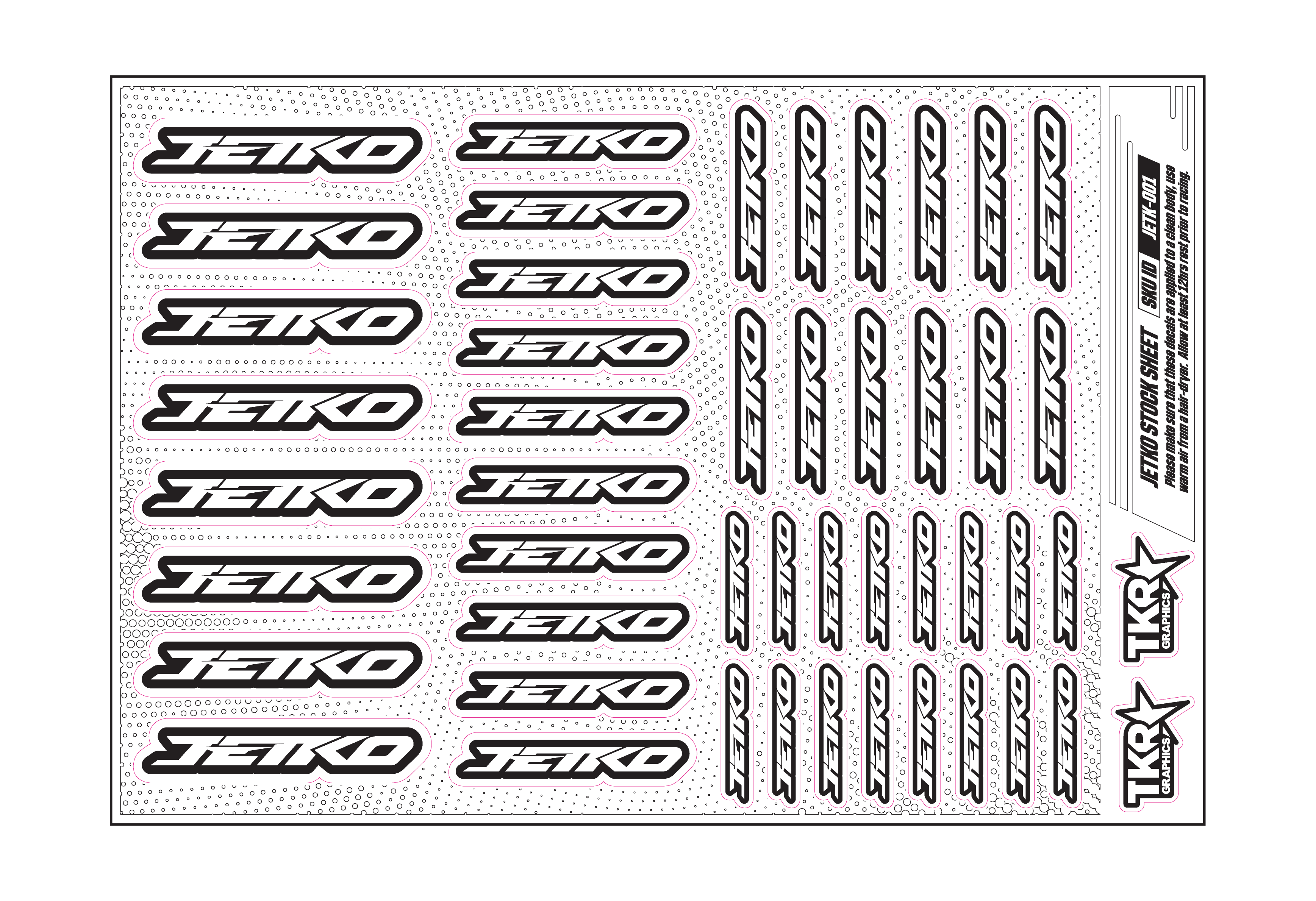 JETKO A5 STOCK SHEET