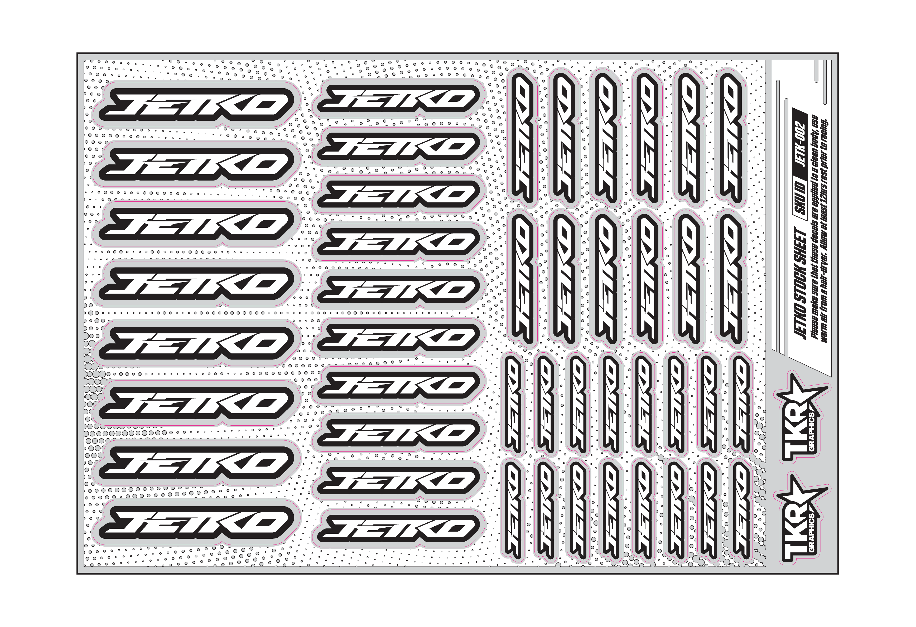 JETKO A5 STOCK SHEET
