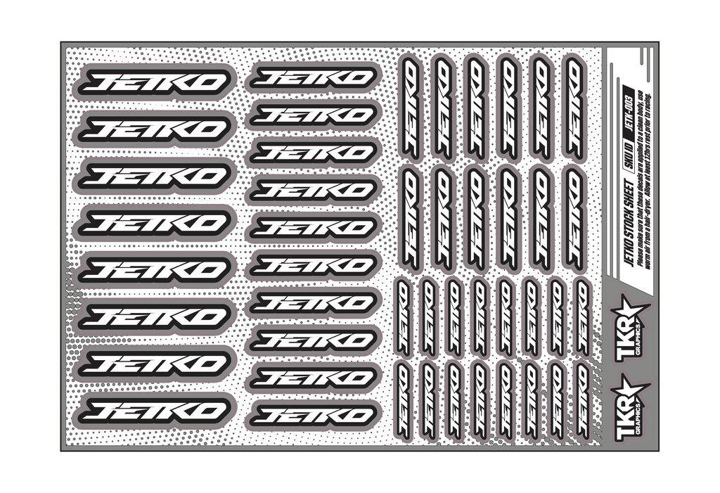 JETKO A5 STOCK SHEET