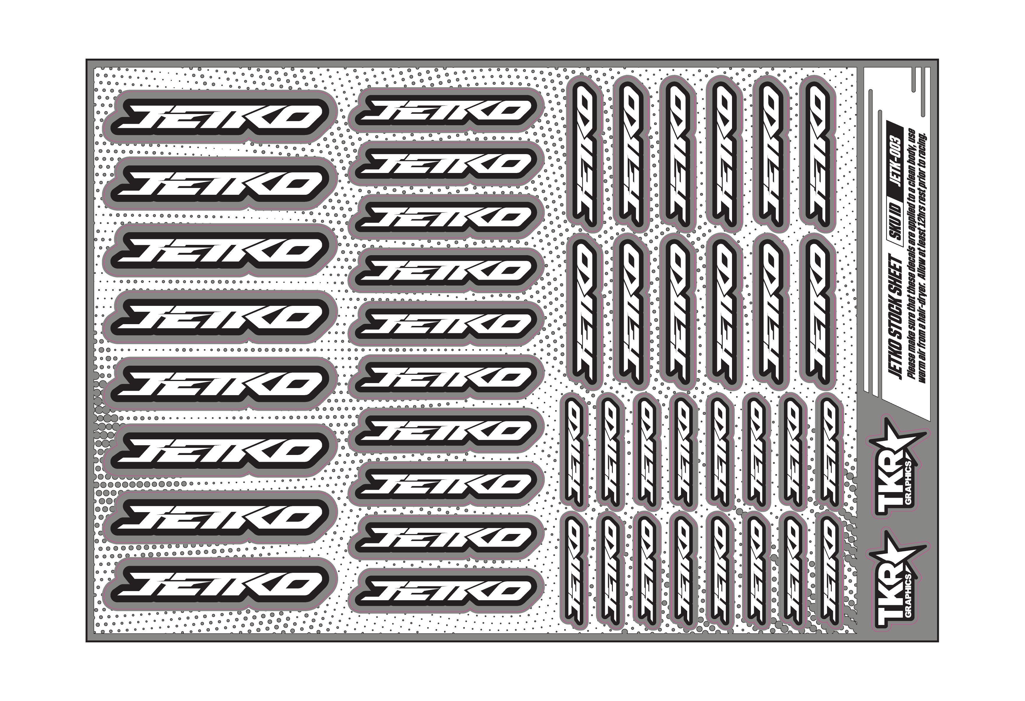JETKO A5 STOCK SHEET