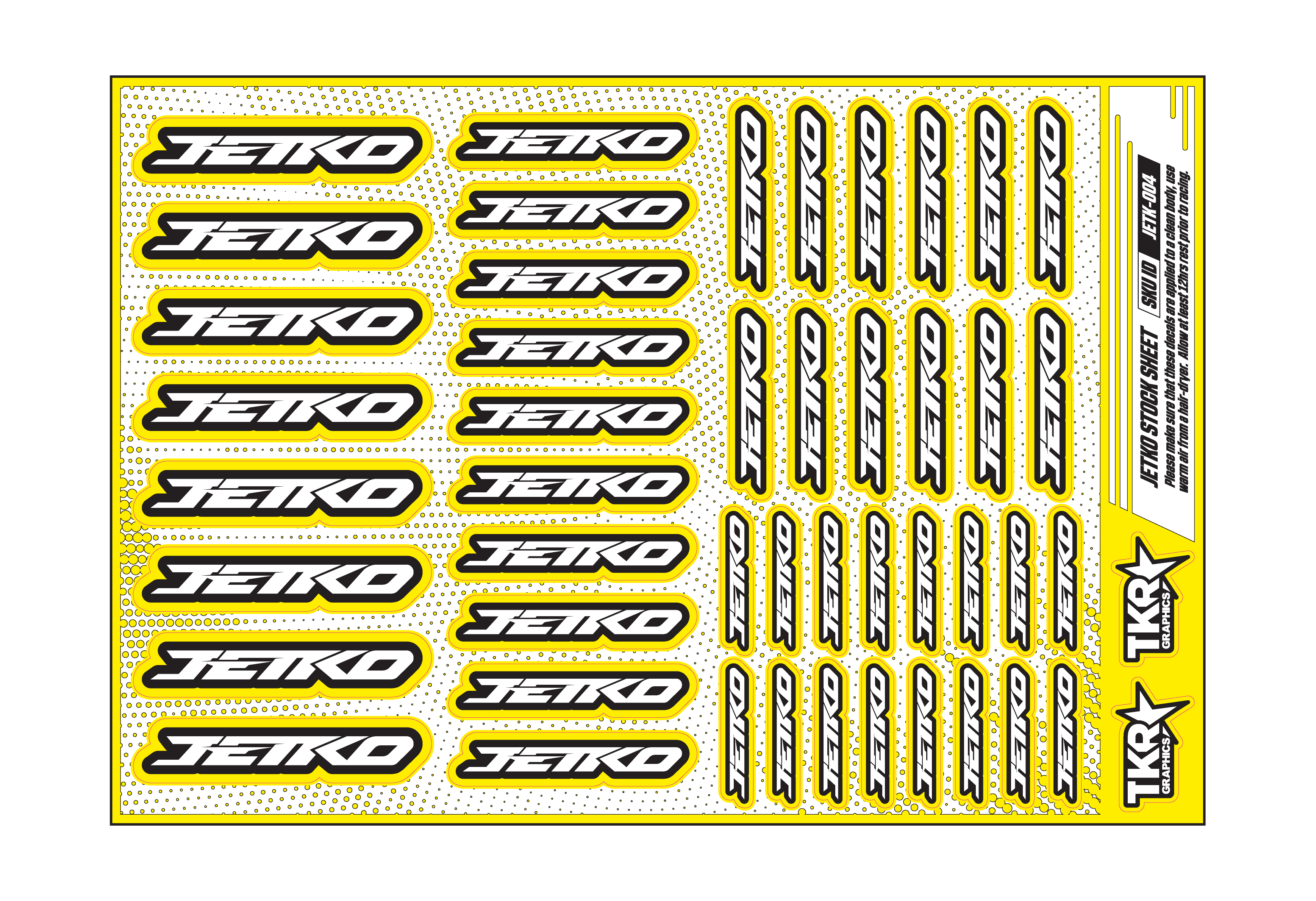 JETKO A5 STOCK SHEET