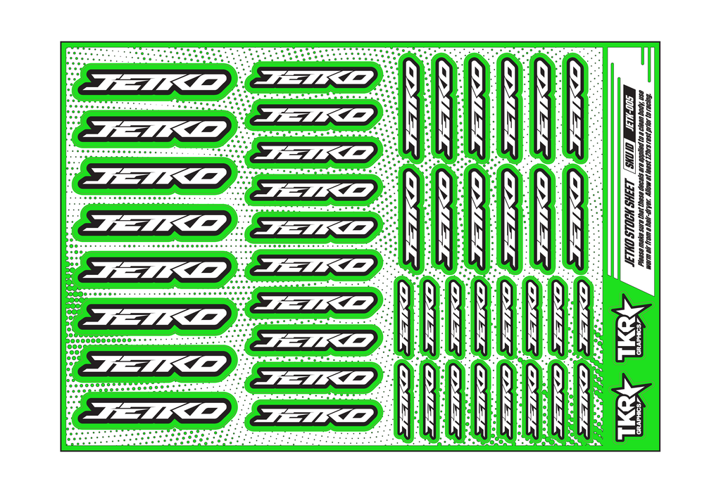JETKO A5 STOCK SHEET