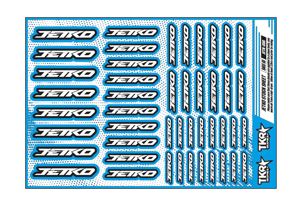 JETKO A5 STOCK SHEET