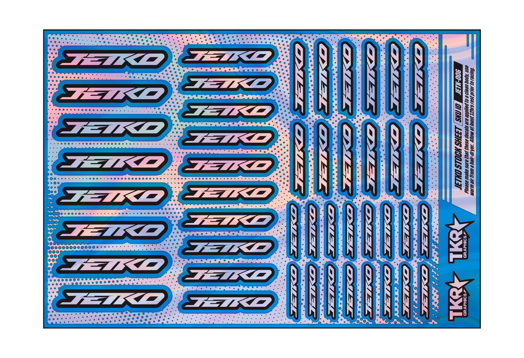 HOLOGRAPHIC JETKO A5 STOCK SHEET