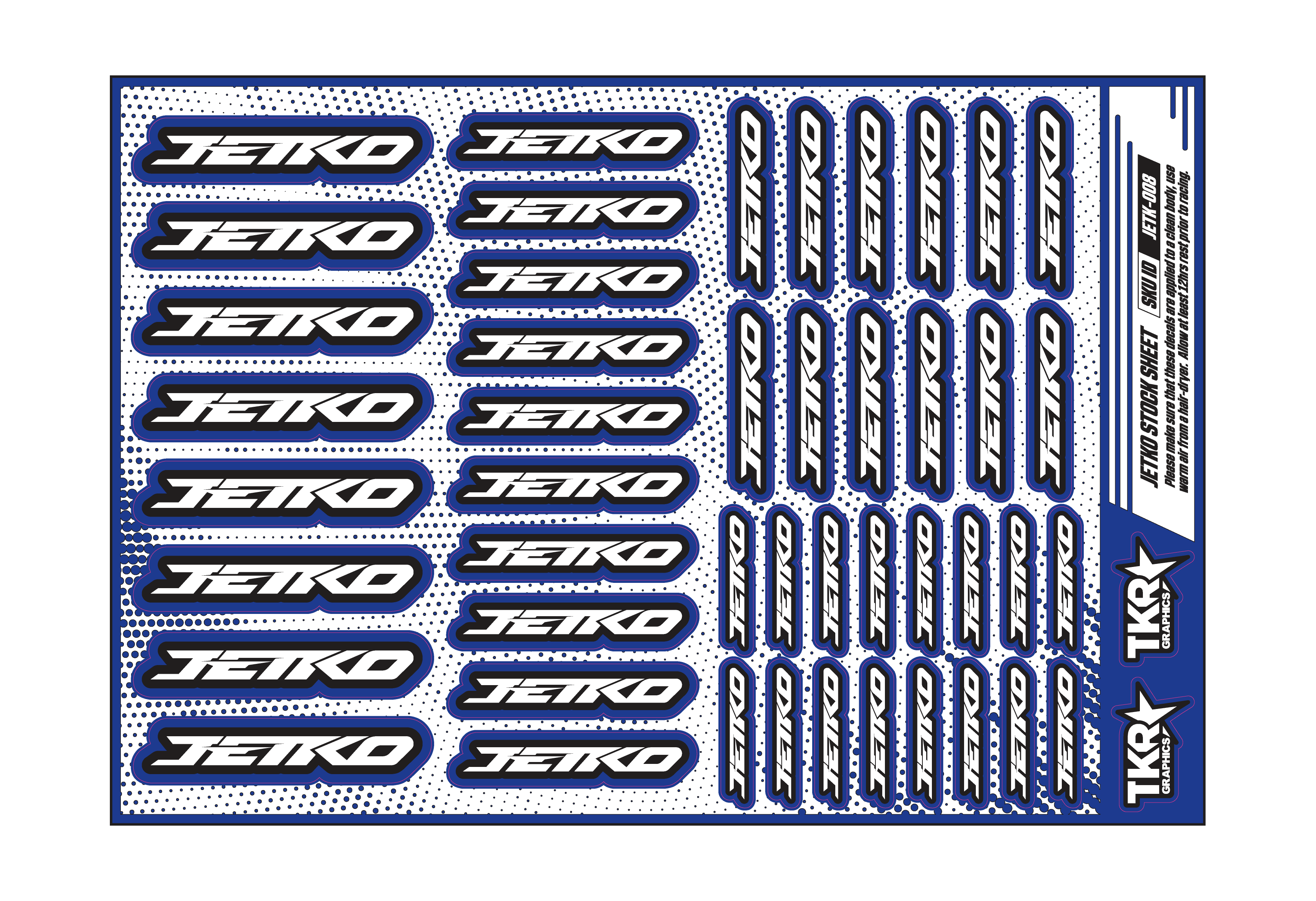 JETKO A5 STOCK SHEET