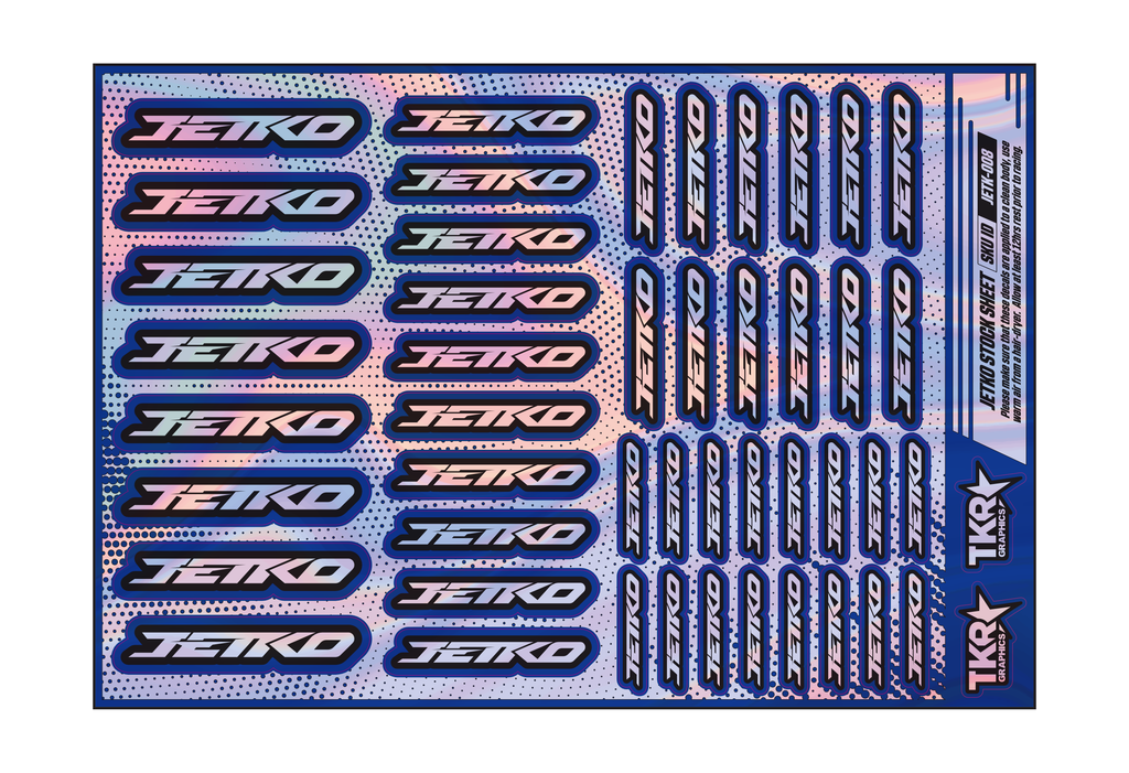 HOLOGRAPHIC JETKO A5 STOCK SHEET