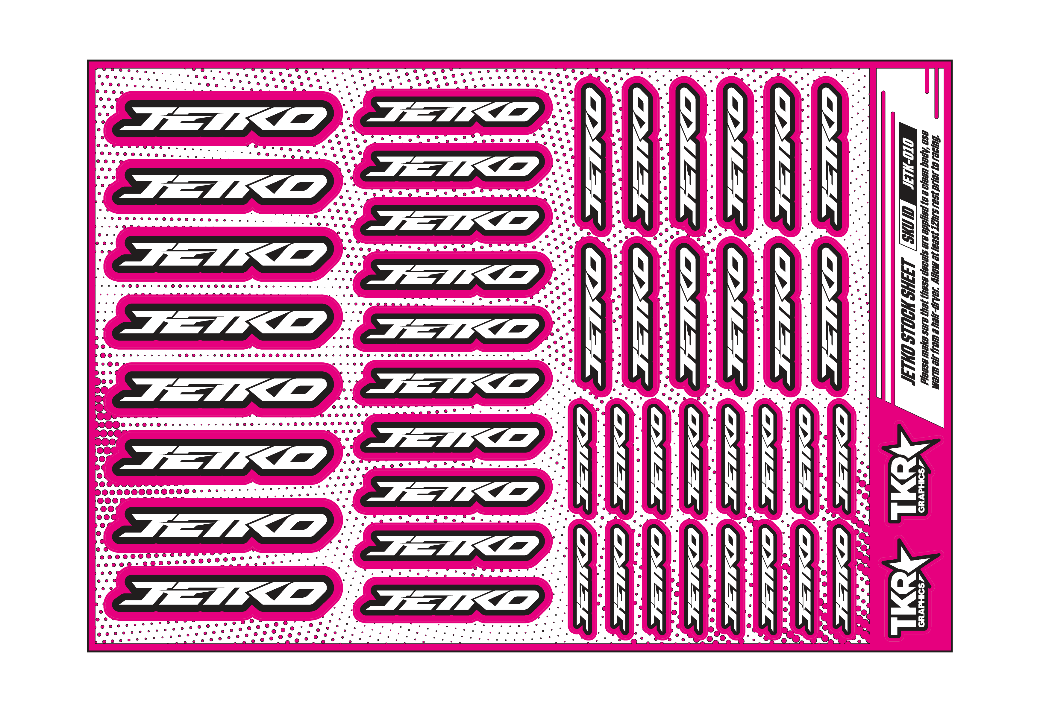 JETKO A5 STOCK SHEET