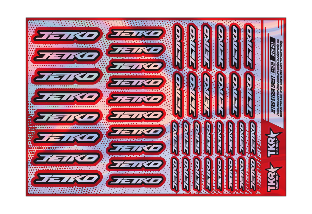 HOLOGRAPHIC JETKO A5 STOCK SHEET