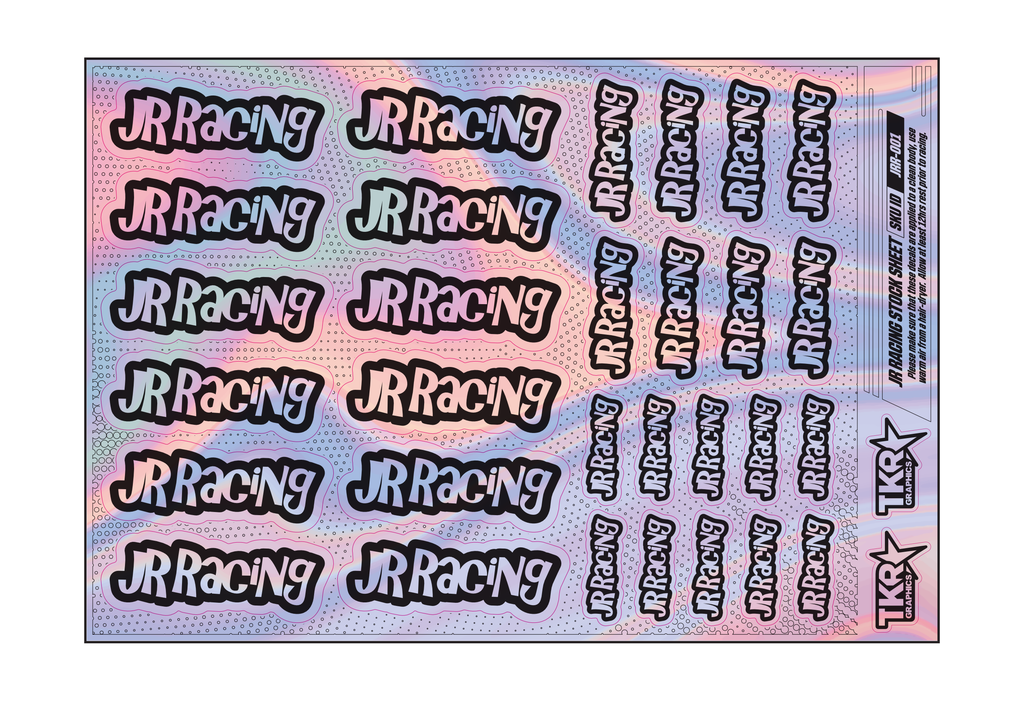 HOLOGRAPHIC JR RACING A5 STOCK SHEET