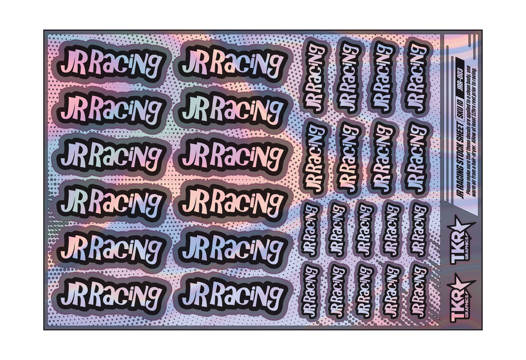 HOLOGRAPHIC JR RACING A5 STOCK SHEET