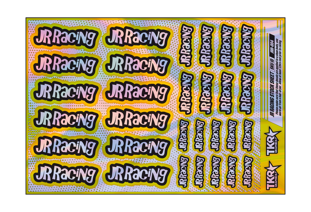 HOLOGRAPHIC JR RACING A5 STOCK SHEET