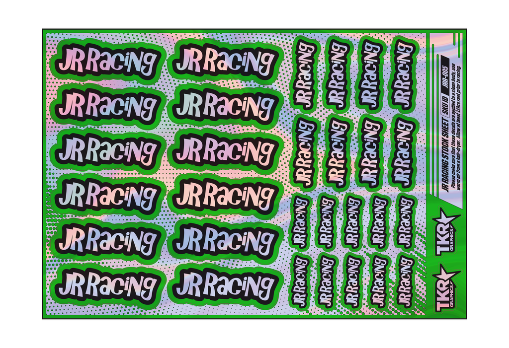 HOLOGRAPHIC JR RACING A5 STOCK SHEET