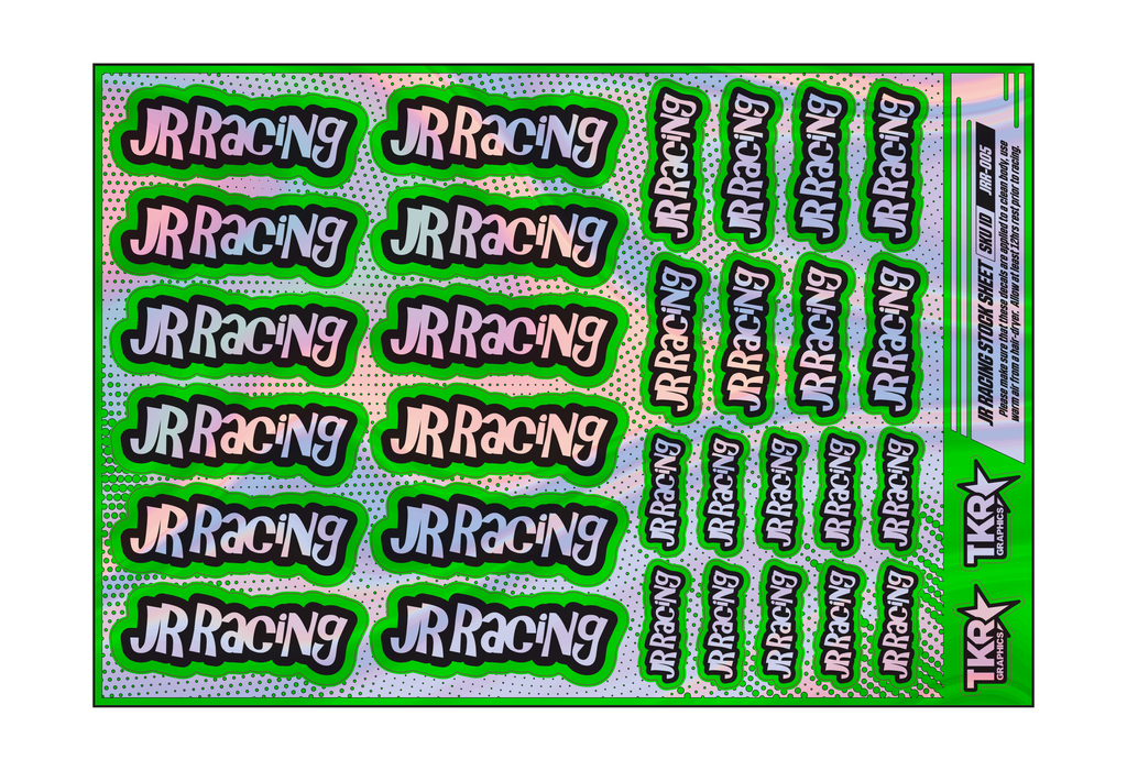 HOLOGRAPHIC JR RACING A5 STOCK SHEET