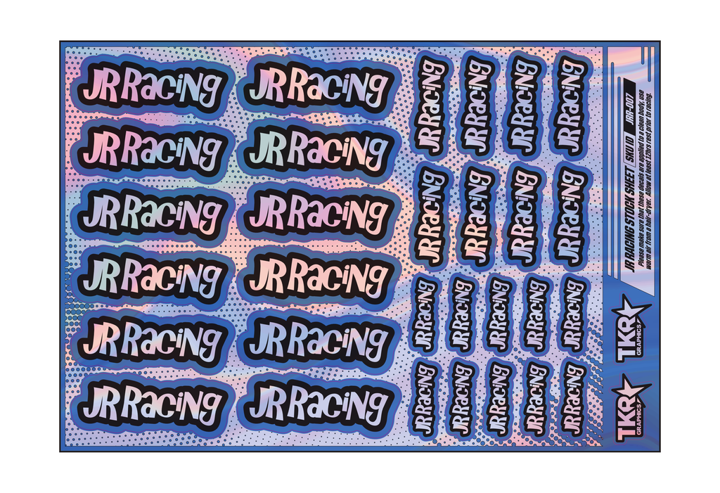 HOLOGRAPHIC JR RACING A5 STOCK SHEET