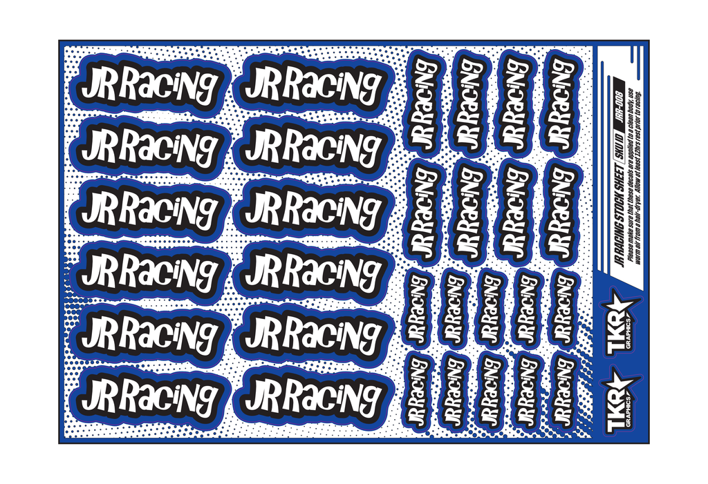 JR RACING A5 STOCK SHEET