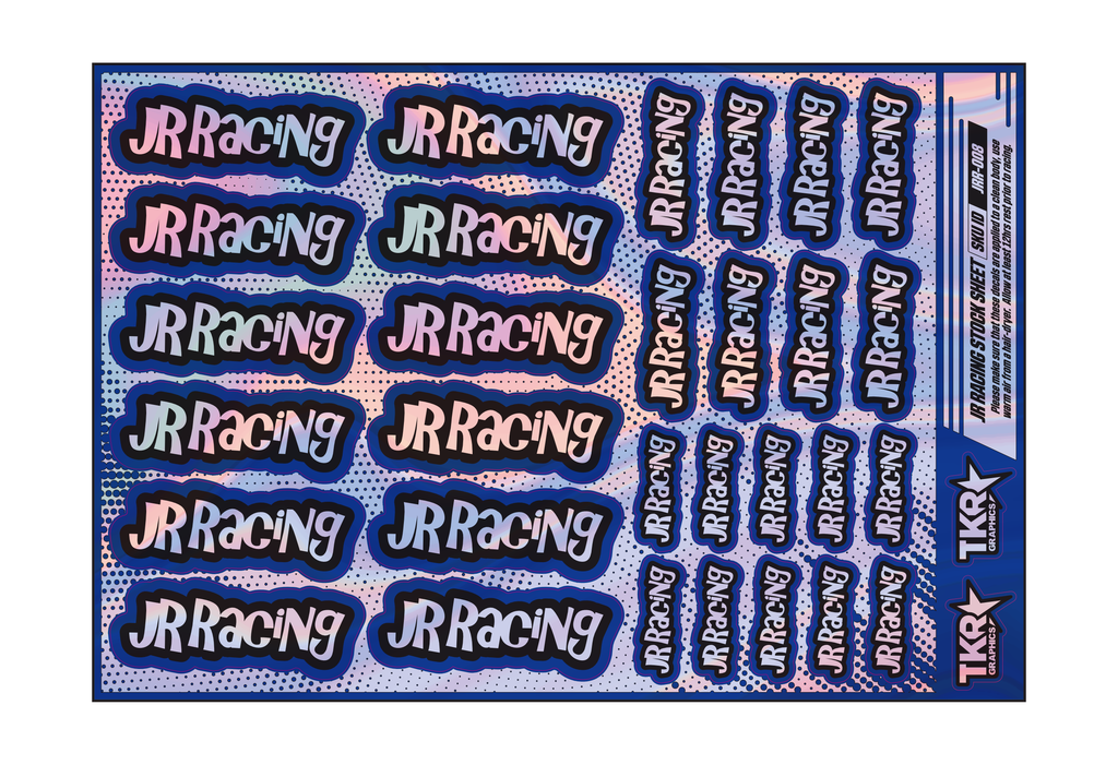 HOLOGRAPHIC JR RACING A5 STOCK SHEET