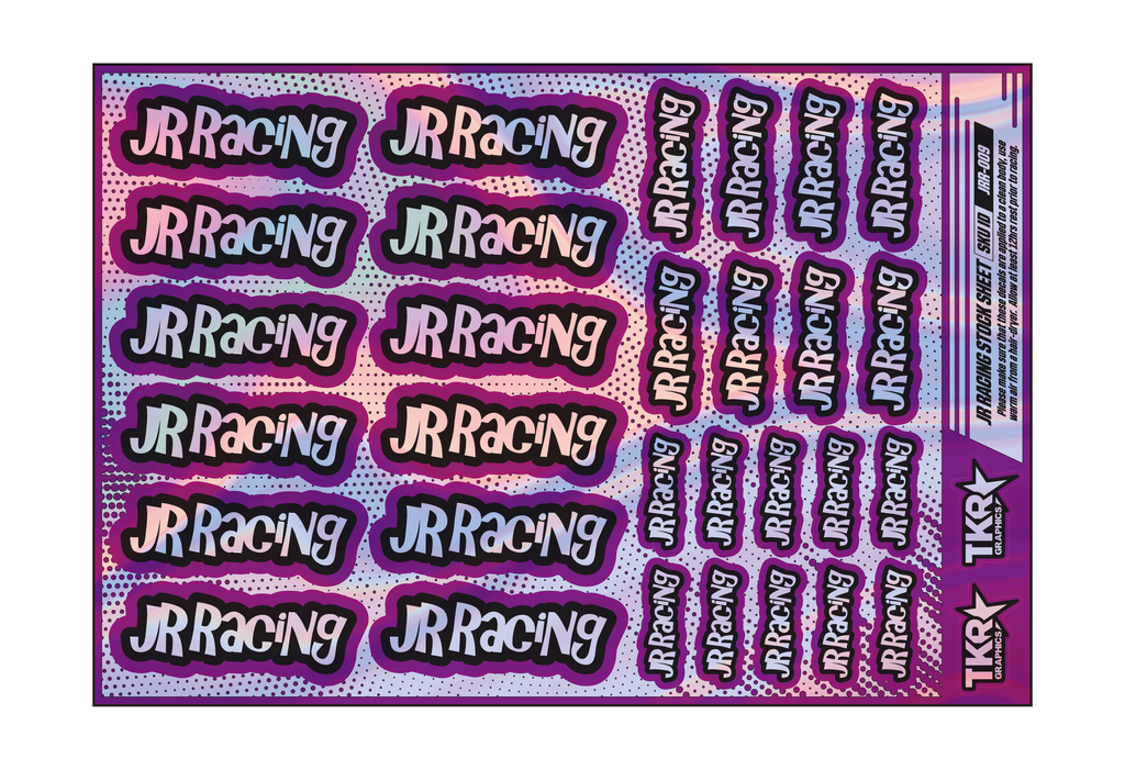 HOLOGRAPHIC JR RACING A5 STOCK SHEET