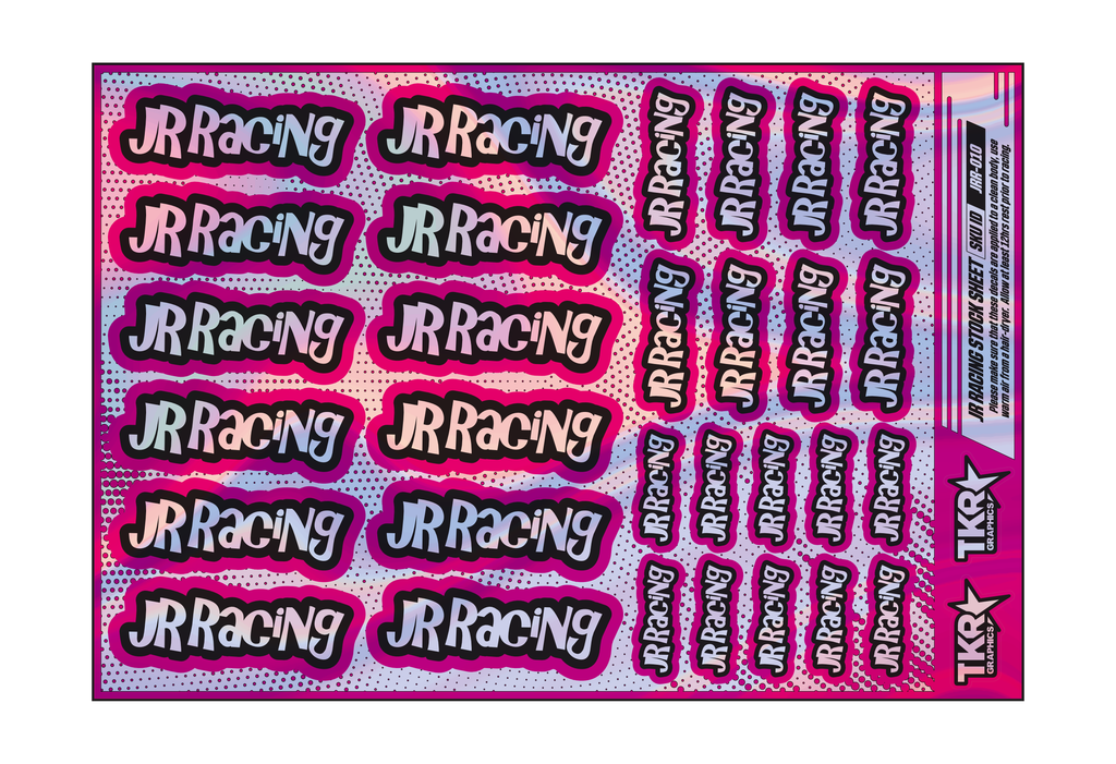 HOLOGRAPHIC JR RACING A5 STOCK SHEET