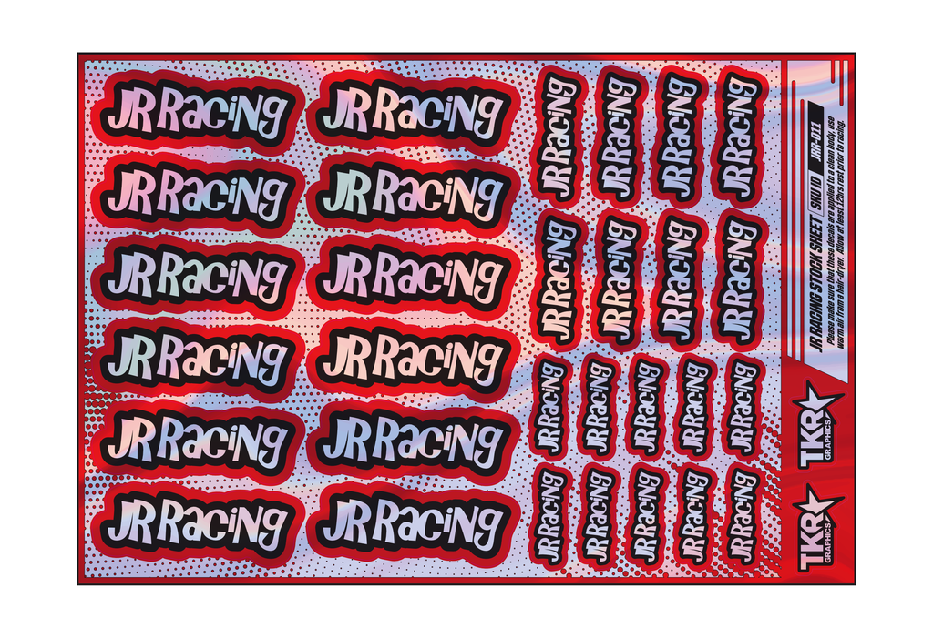 HOLOGRAPHIC JR RACING A5 STOCK SHEET