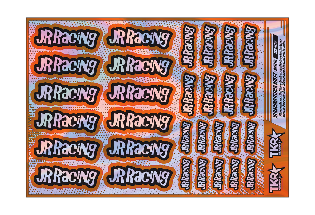 HOLOGRAPHIC JR RACING A5 STOCK SHEET