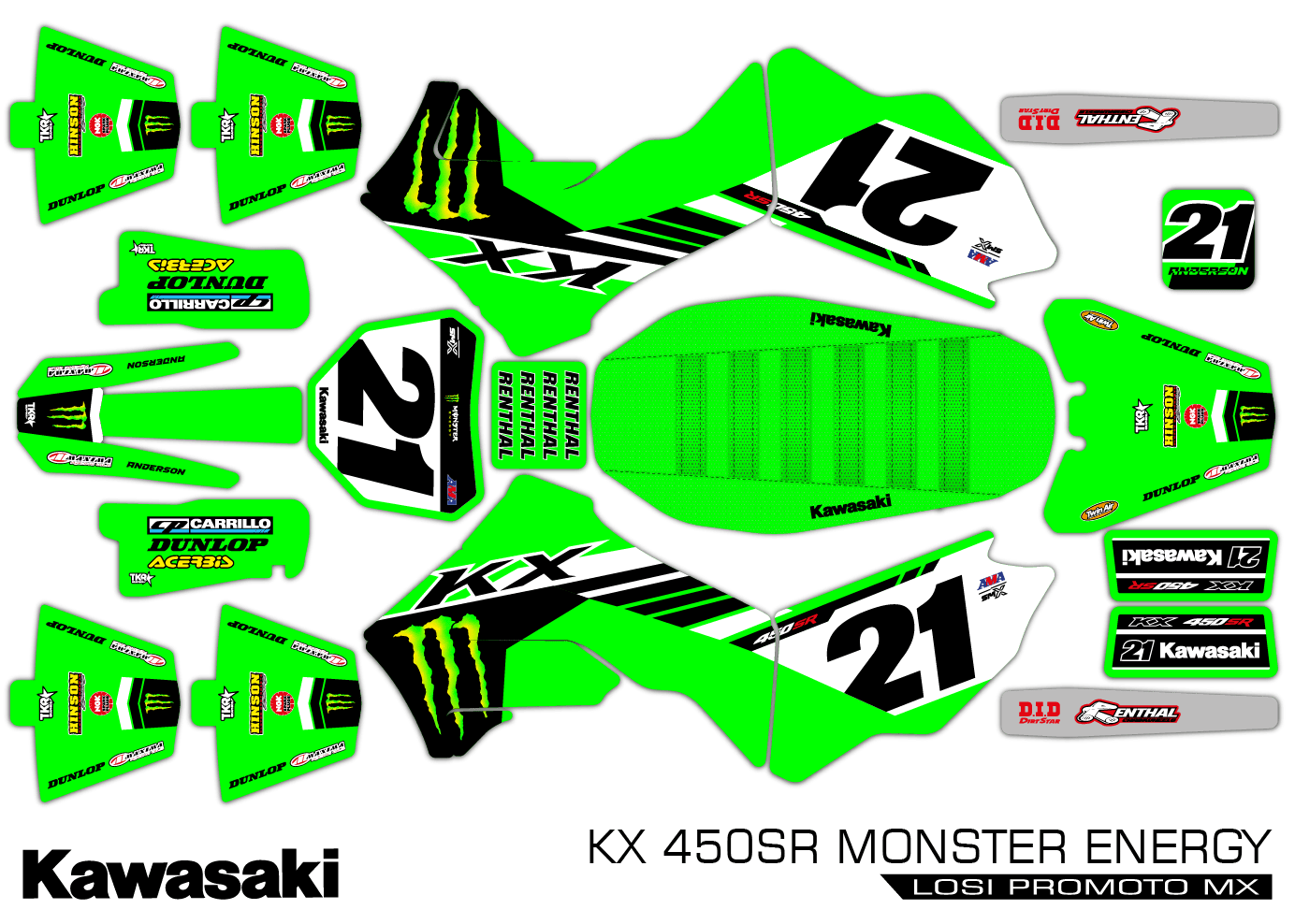 PRO LOSI PROMOTO MX SKINS