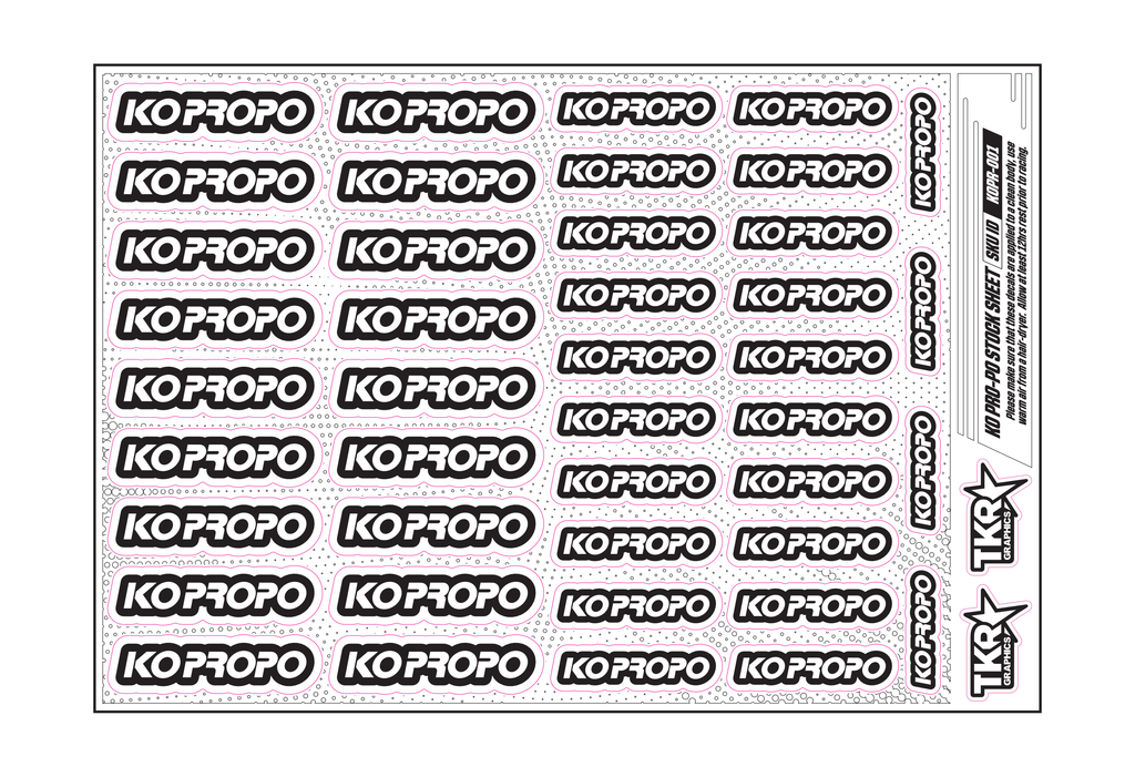 KO PRO-PO A5 STOCK SHEET