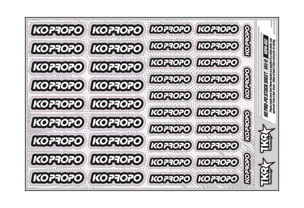 KO PRO-PO A5 STOCK SHEET