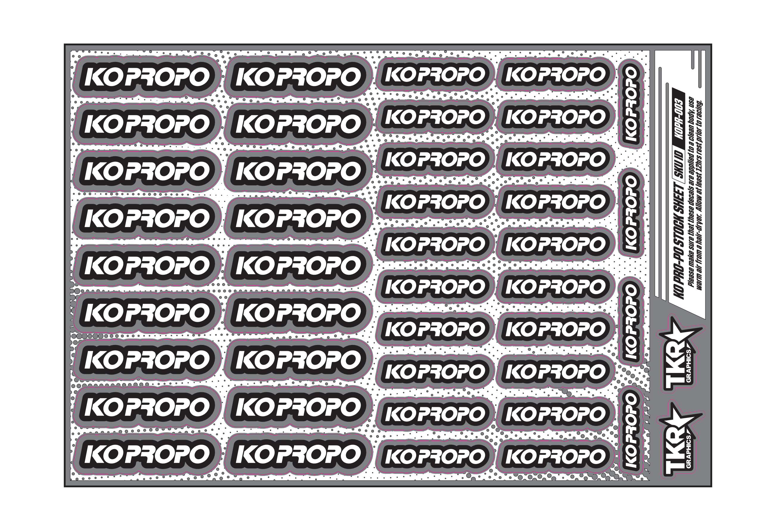 KO PRO-PO A5 STOCK SHEET