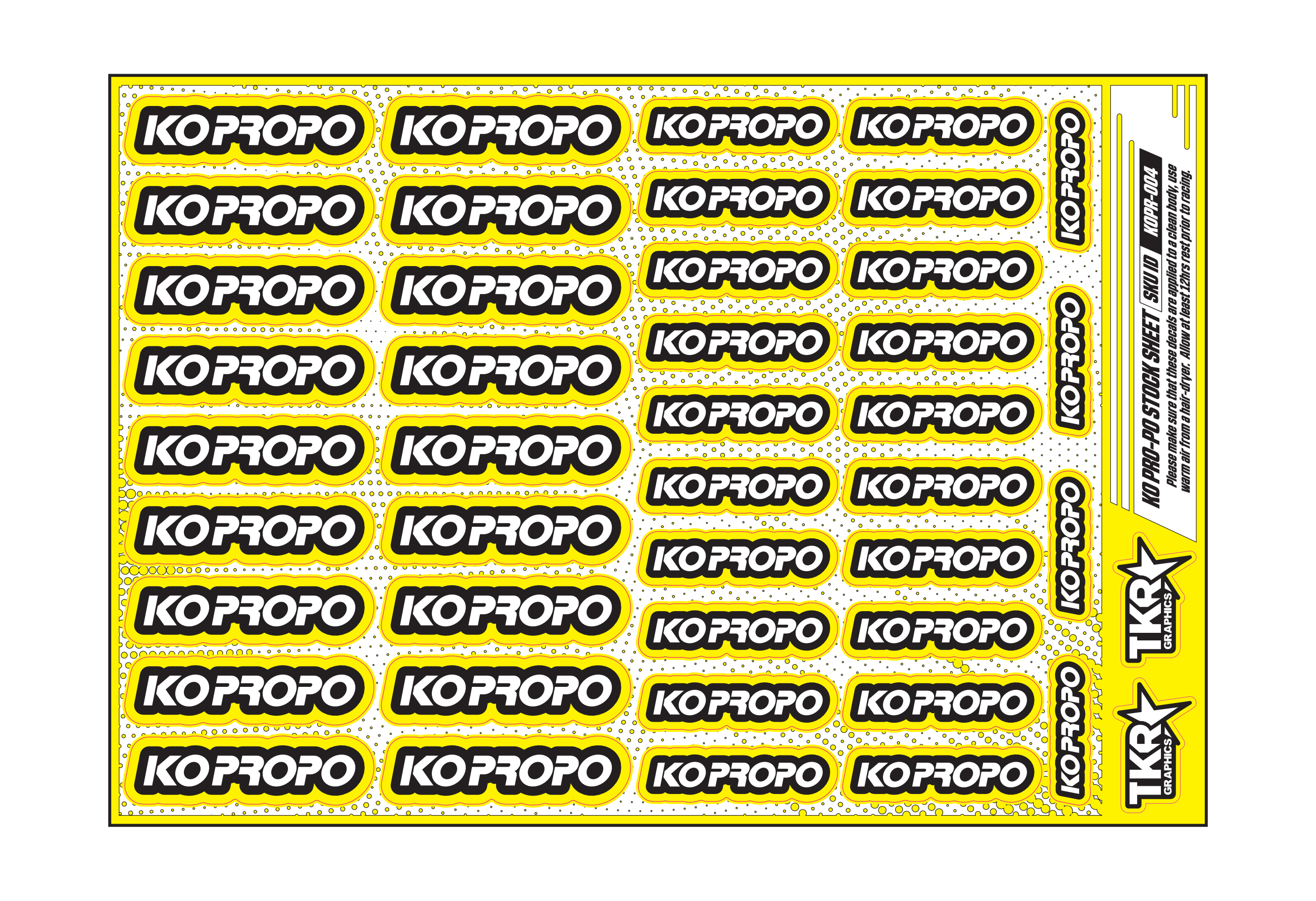 KO PRO-PO A5 STOCK SHEET