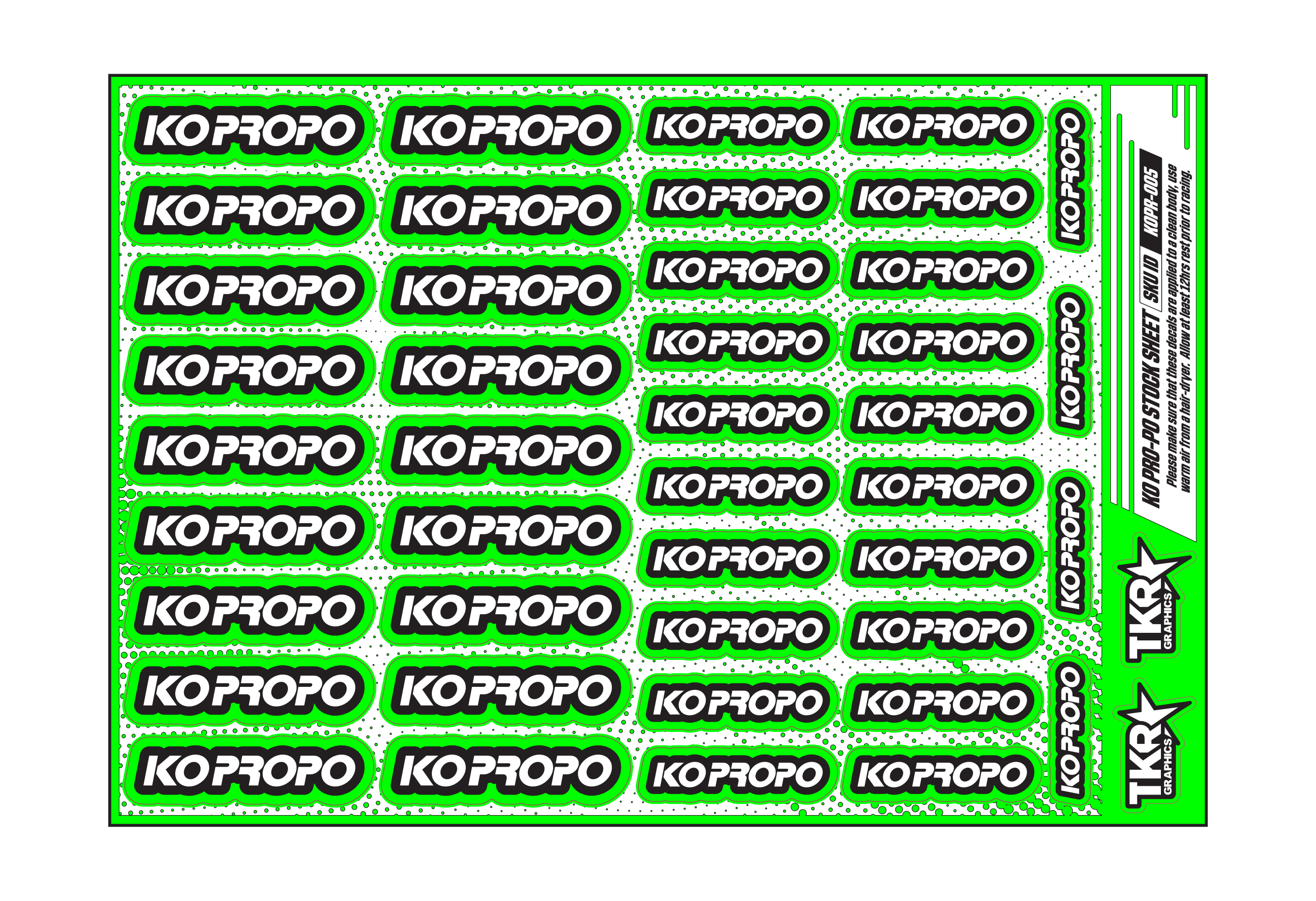 KO PRO-PO A5 STOCK SHEET