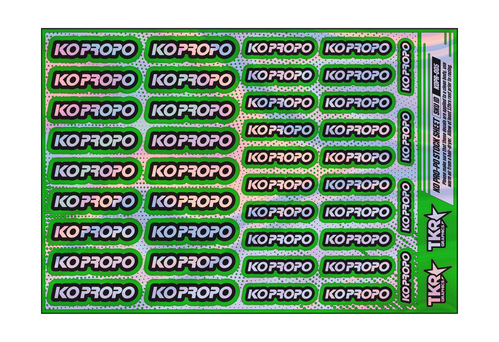 HOLOGRAPHIC KO PRO-PO A5 STOCK SHEET