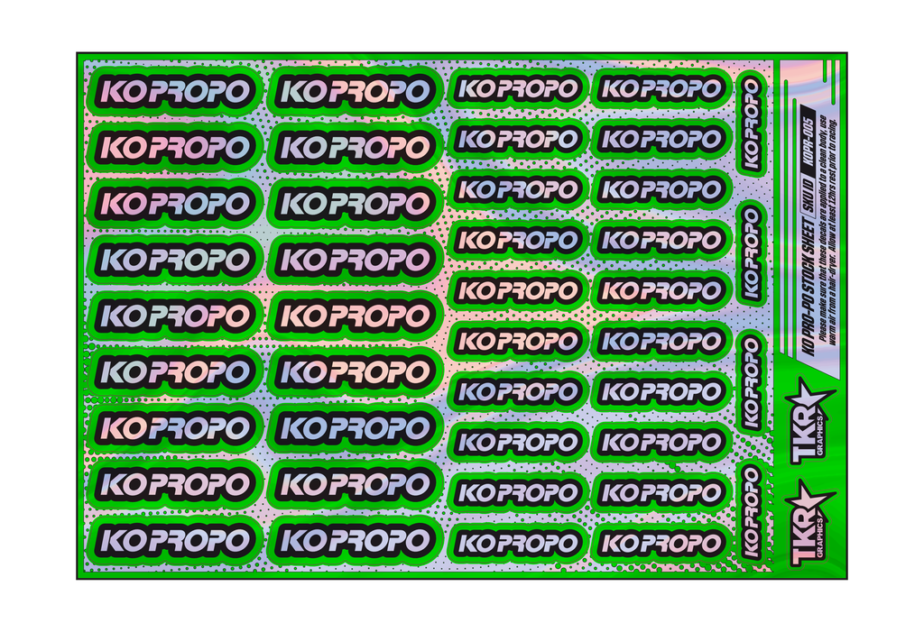HOLOGRAPHIC KO PRO-PO A5 STOCK SHEET